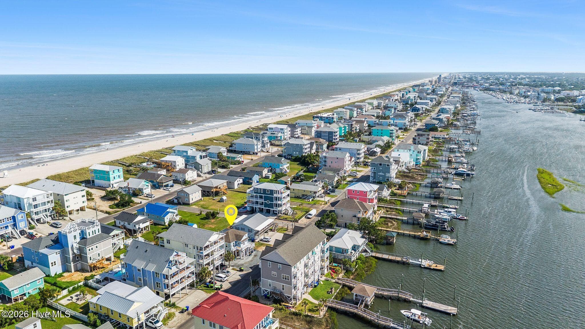 Exterior of 1202 Canal Drive, Carolina Beach, NC 28428