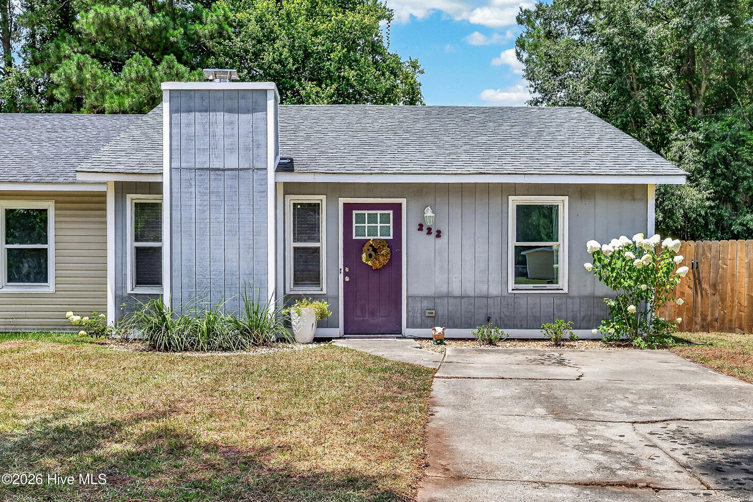 Front of 222 Cedar Creek Drive, Jacksonville, NC 28540