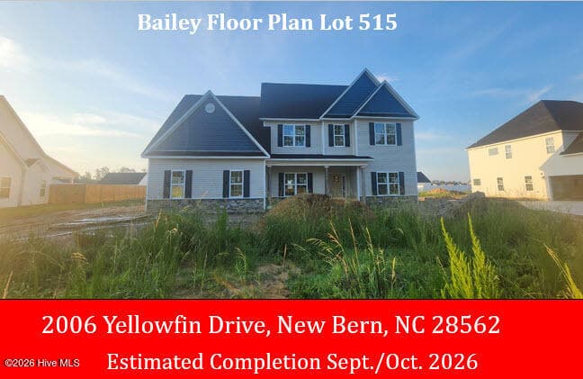 Front of 2006 Yellowfin Drive, New Bern, NC 28562