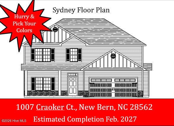 Front of 1007 Croaker Court, New Bern, NC 28562