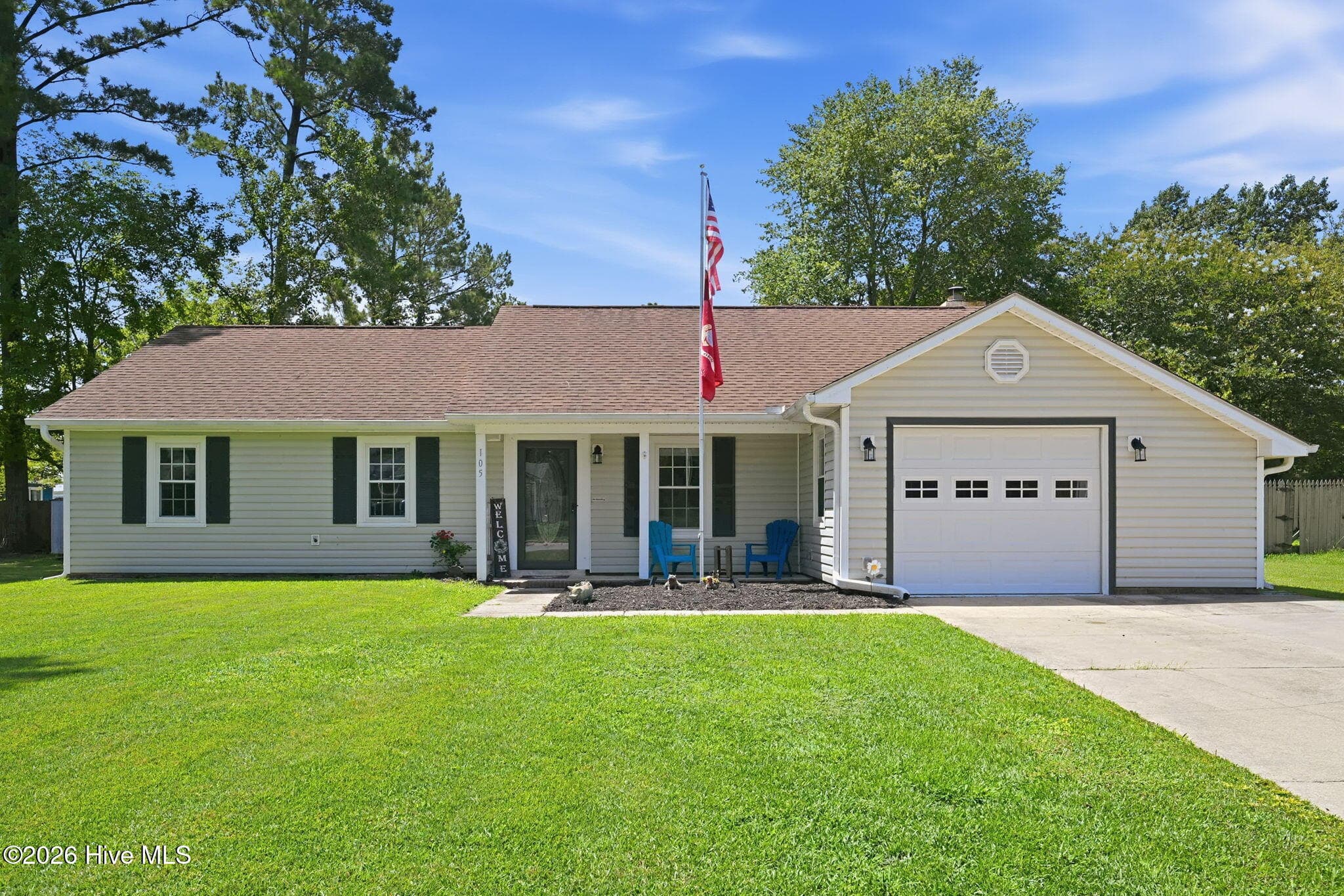 Exterior of 105 Cherrywood Court, Jacksonville, NC 28546