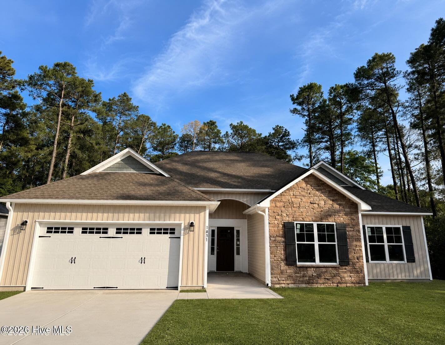 Front of 1831 Caracara Drive, New Bern, NC 28560