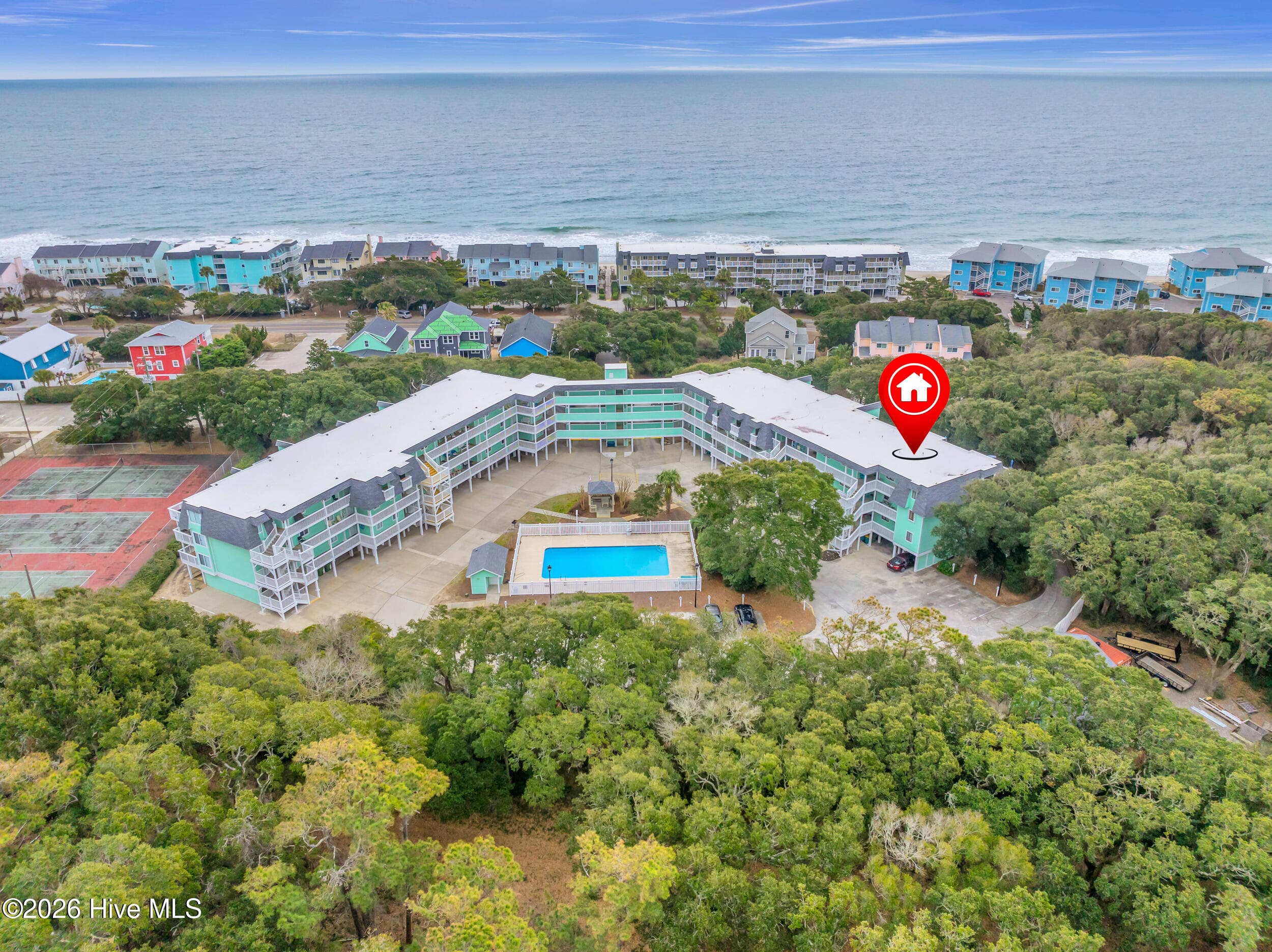 Exterior of 2303 Surfrider Circle C, Kure Beach, NC 28449