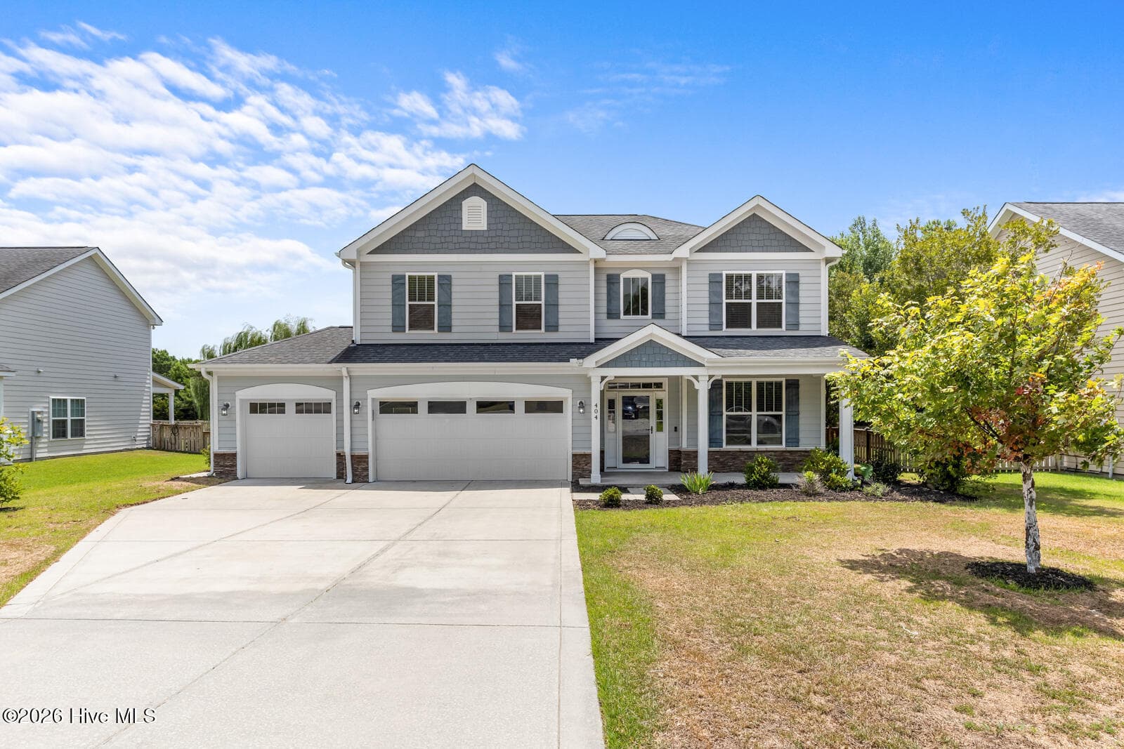 Front of 404 Canvasback Lane, Sneads Ferry, NC 28460
