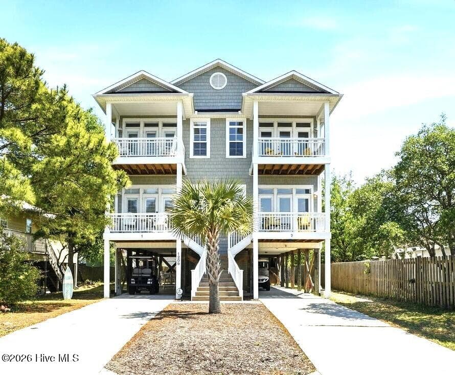 Front of 1209 Swordfish Lane Unit 1, Carolina Beach, NC 28428