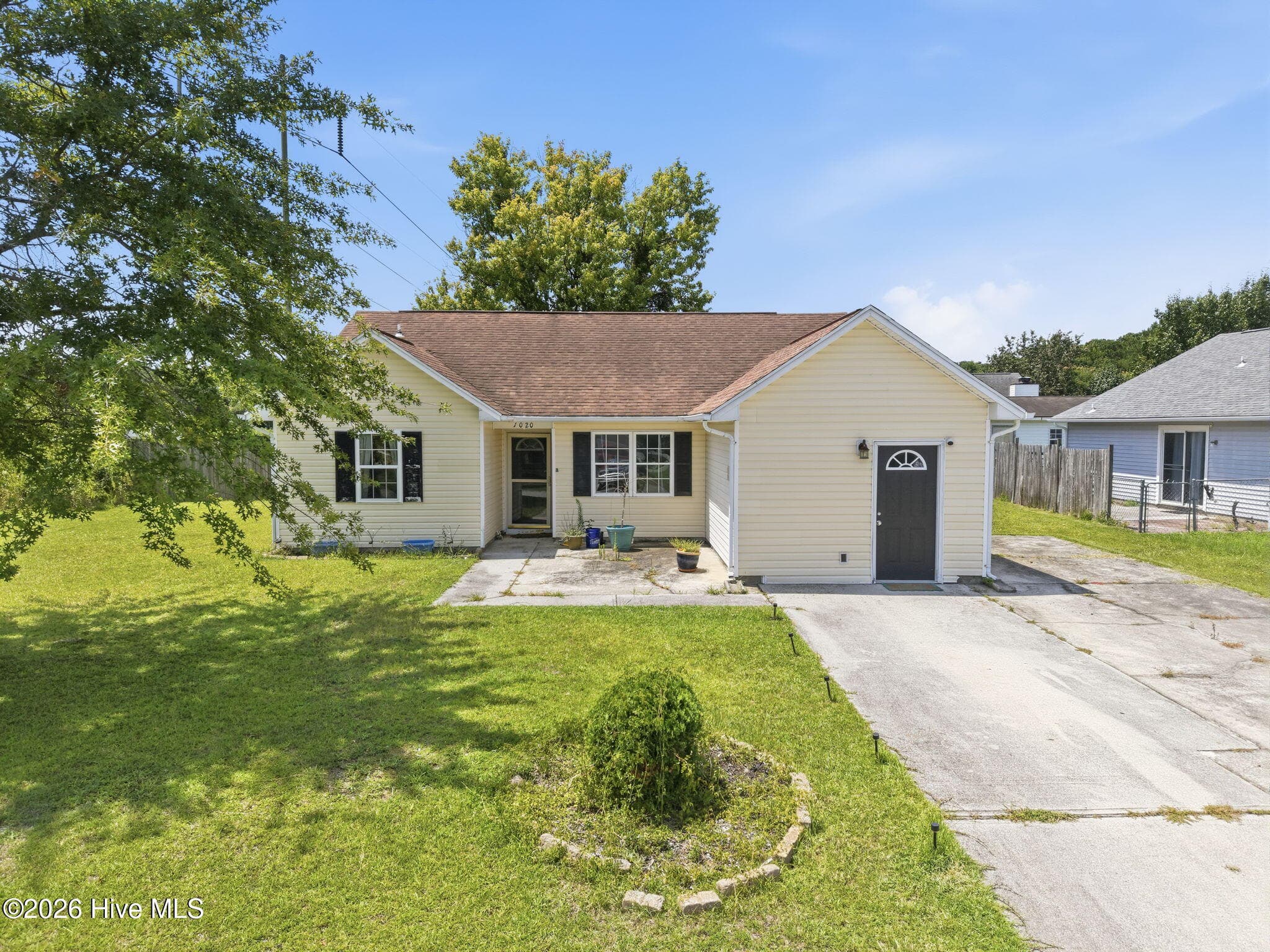 Front of 1020 Furia Drive, Jacksonville, NC 28540