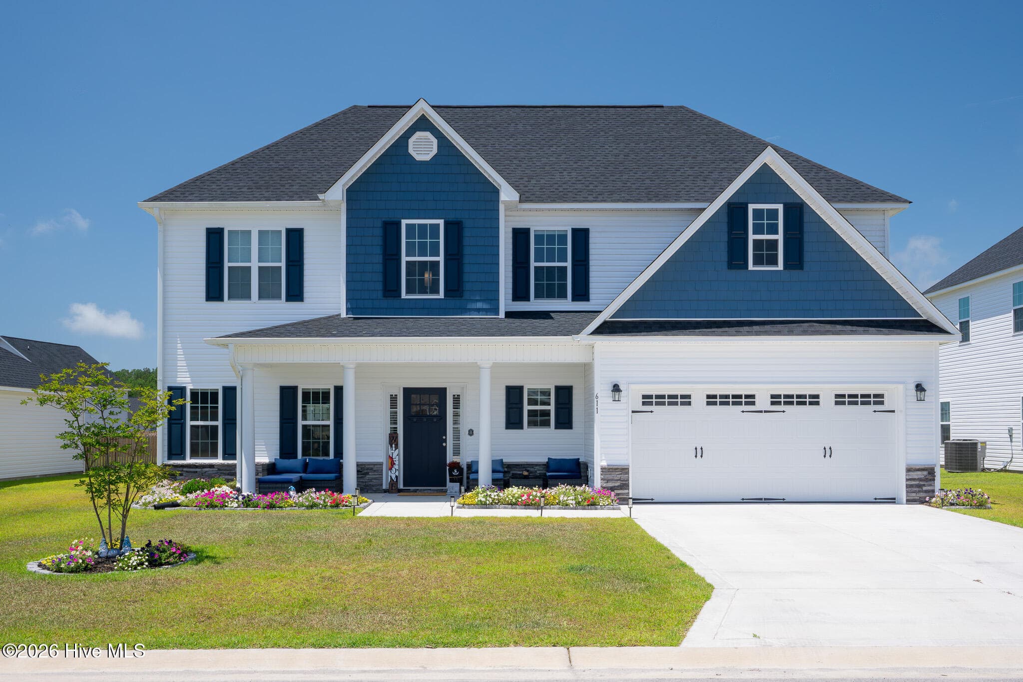 Exterior of 611 Carmel Drive, Sneads Ferry, NC 28460
