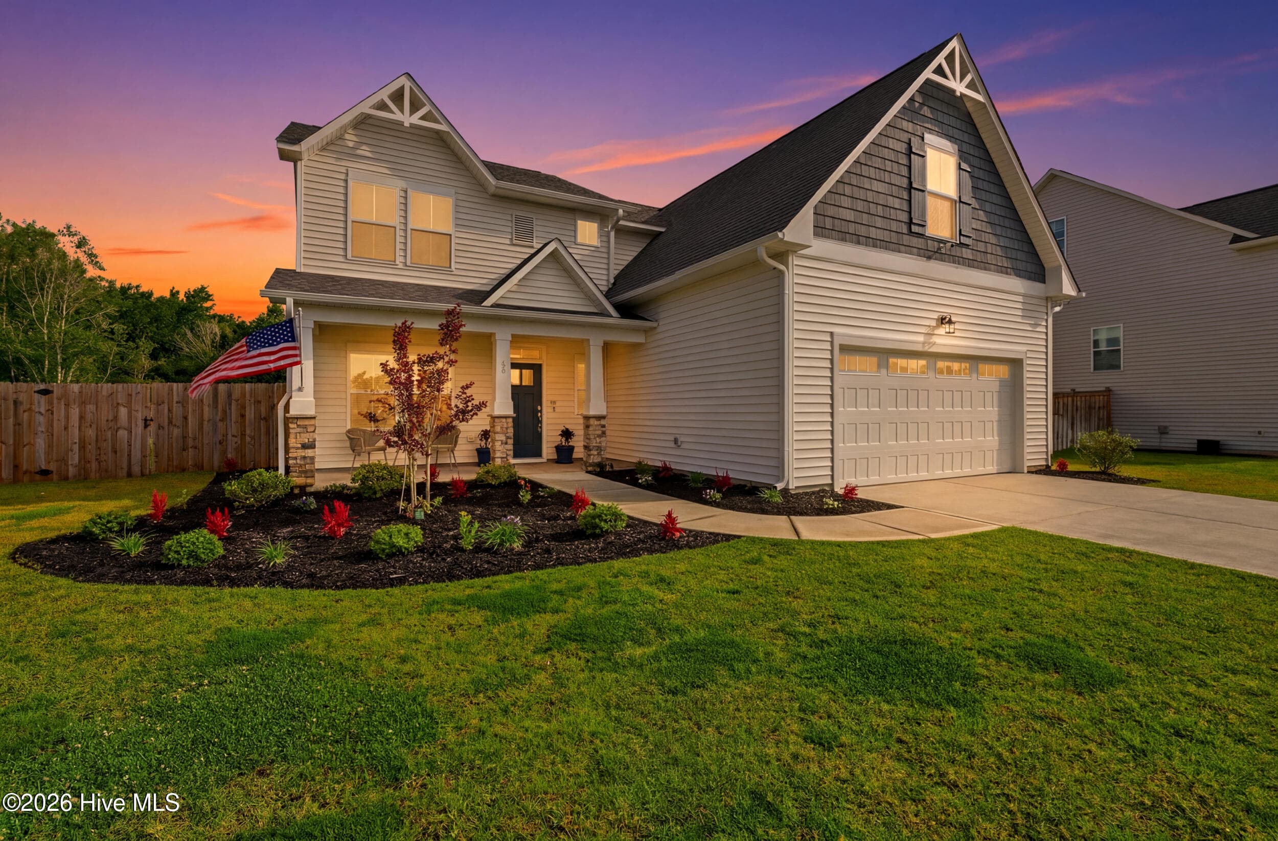 Exterior of 55 N Dyer Drive, Hampstead, NC 28443