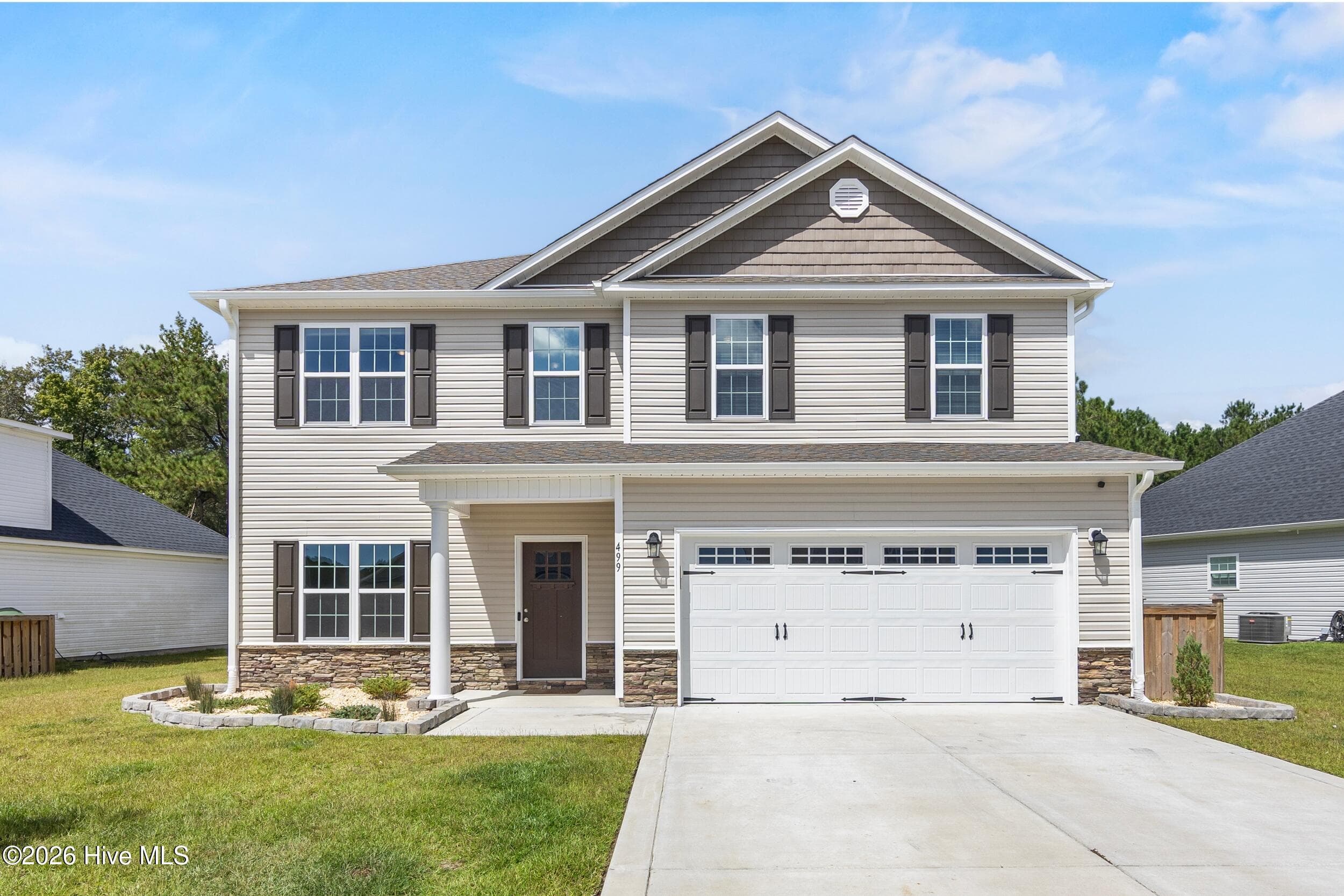 Exterior of 499 Pebble Shore Drive, Sneads Ferry, NC 28460