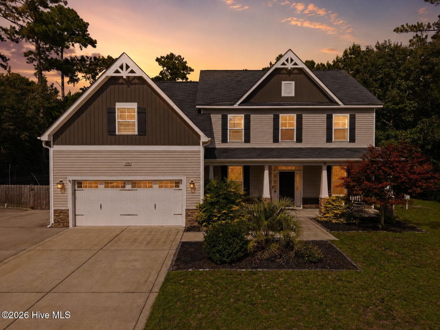 Front of 108 Katydid Court, Hampstead, NC 28443