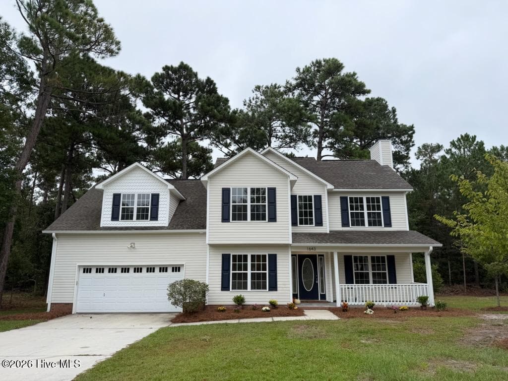 Exterior of 1643 Chadwick Shores Drive, Sneads Ferry, NC 28460
