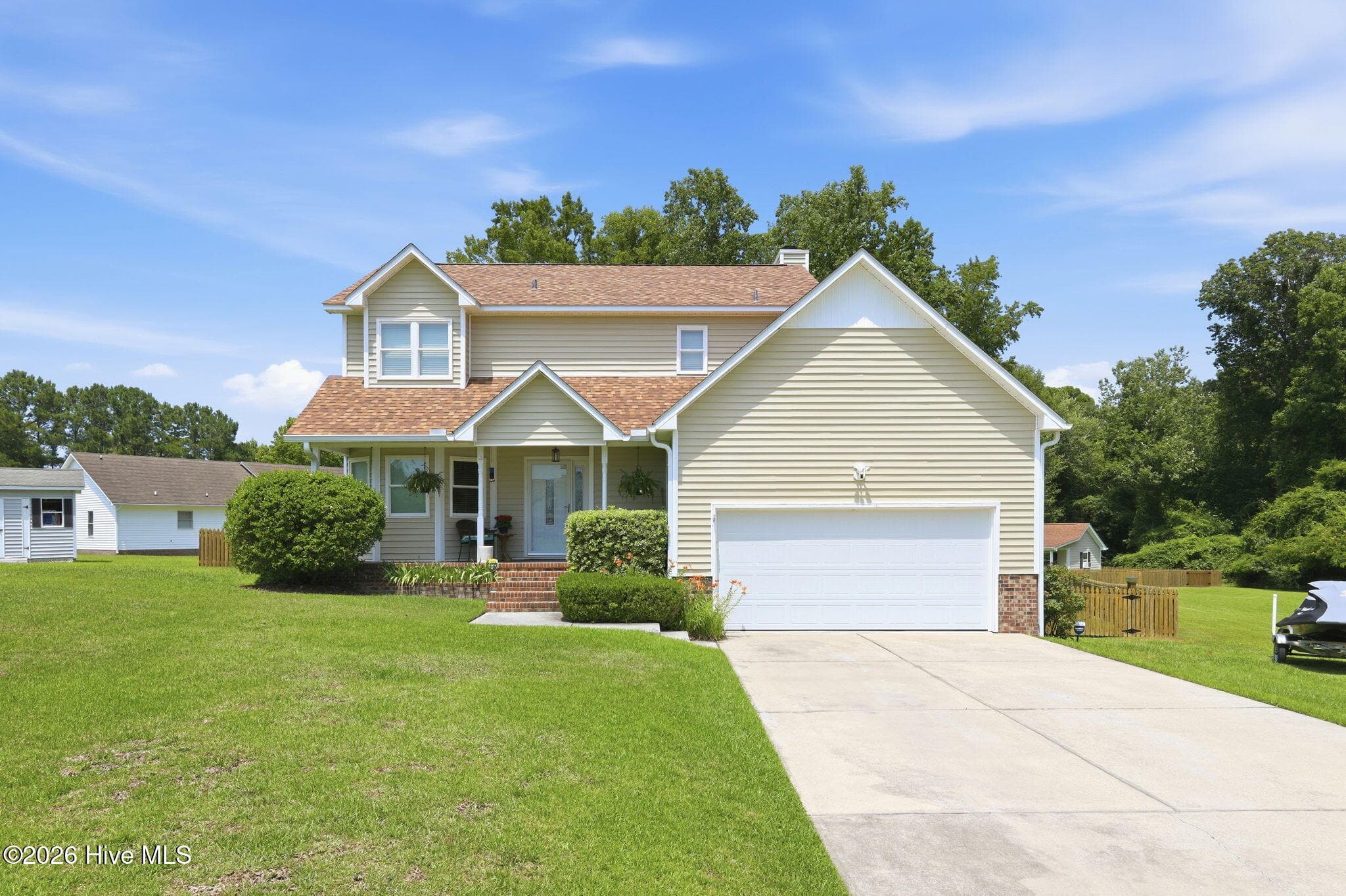 Front of 437 Foxhunt Lane, Havelock, NC 28532