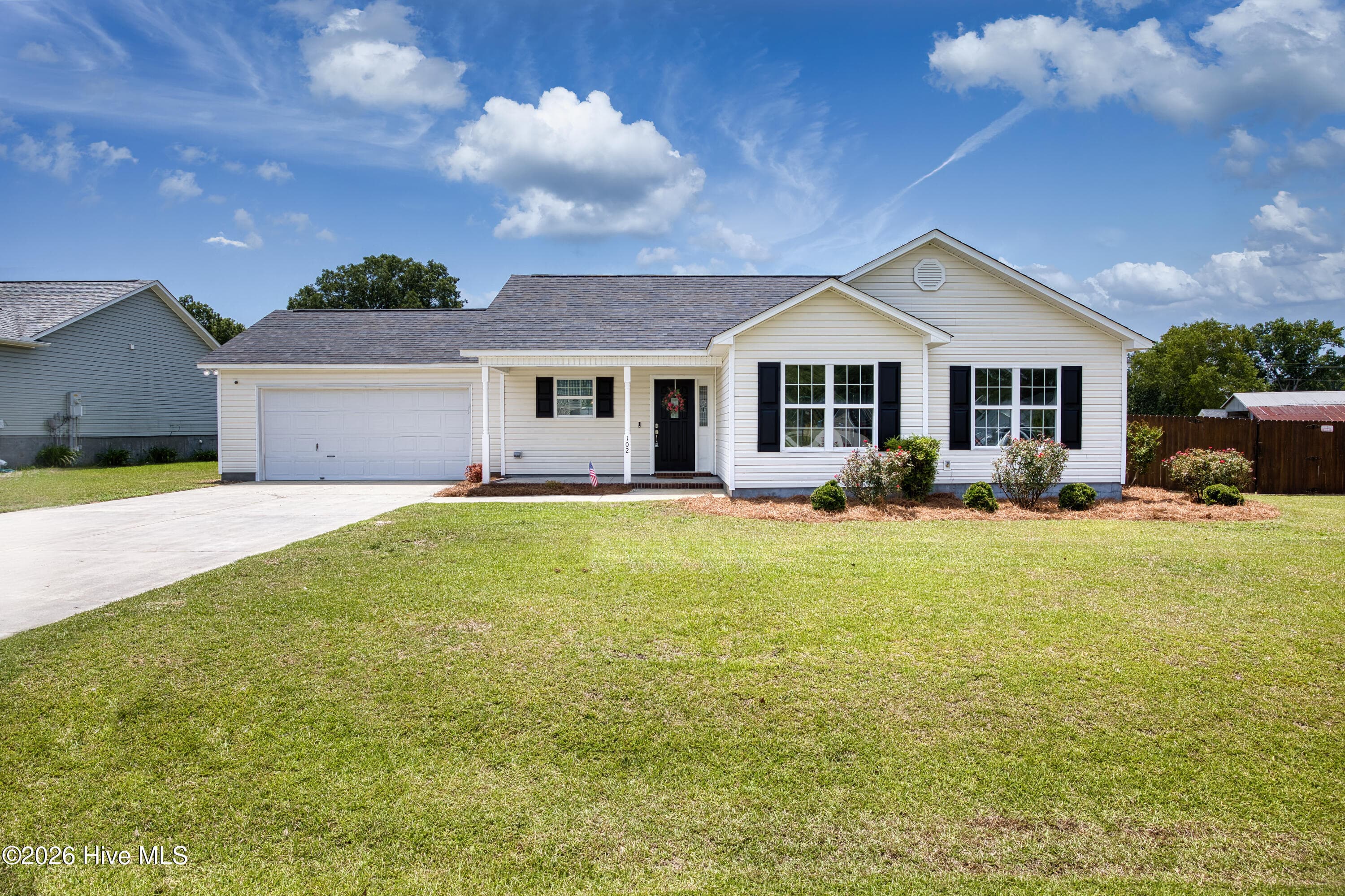 Front of 102 Harmony Way, Richlands, NC 28574