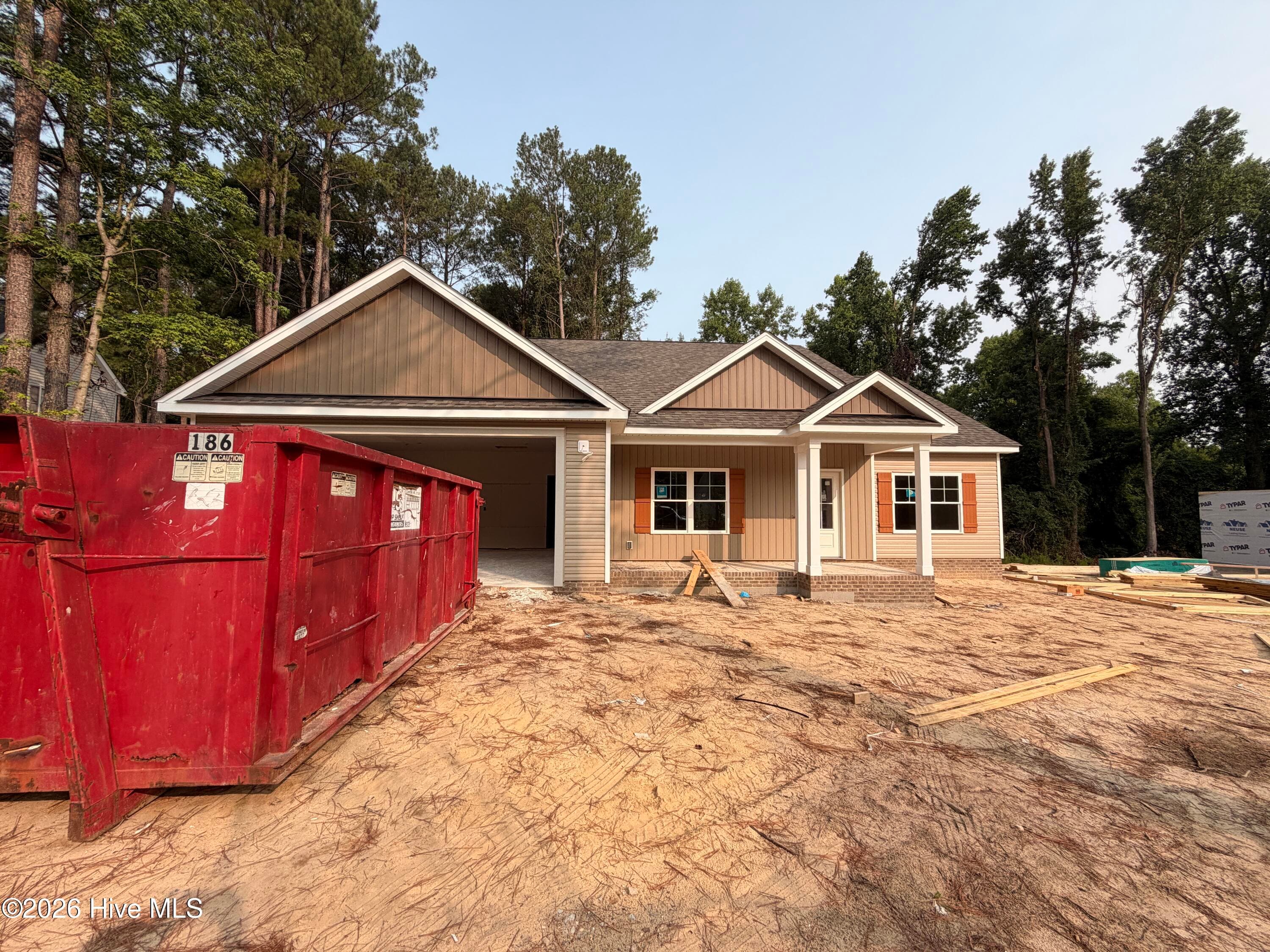 Front of 1730 Walnut Run Drive, Deep Run, NC 28525