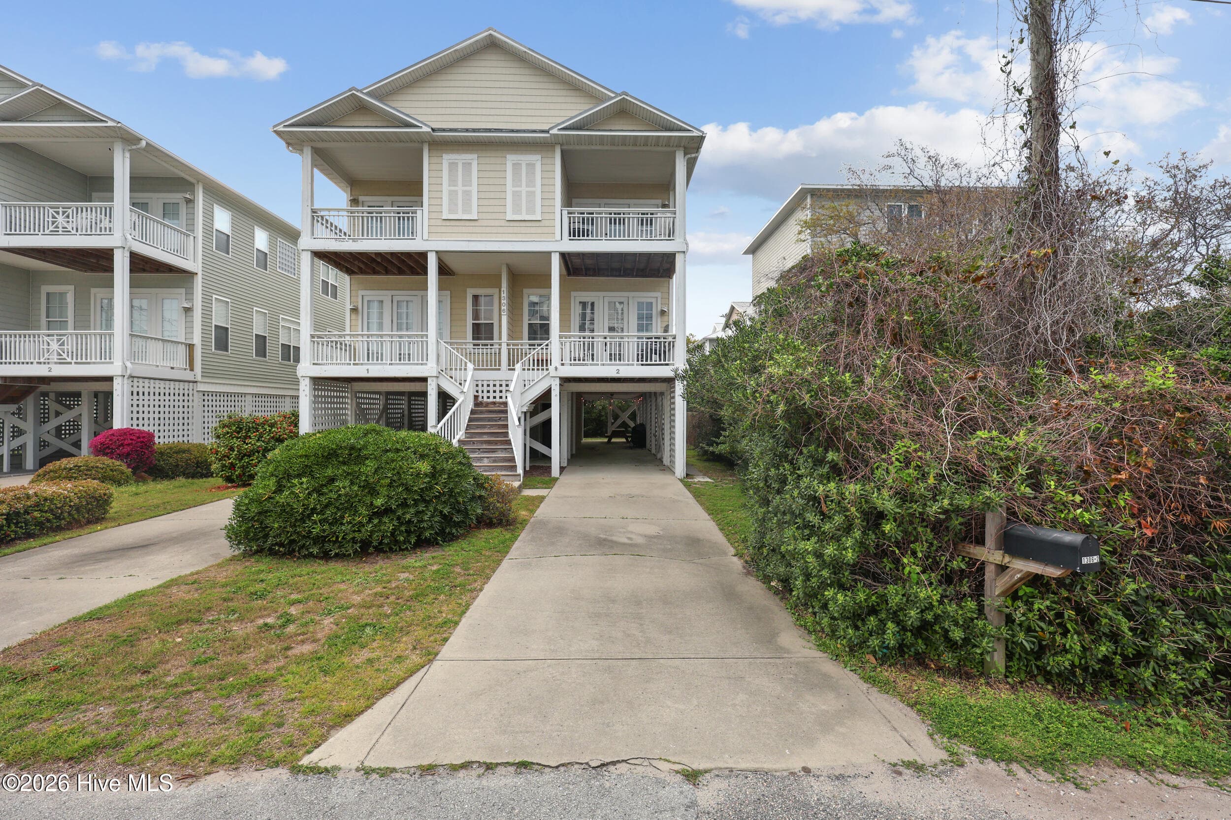 Front of 1306 Bowfin Lane Unit 2, Carolina Beach, NC 28428