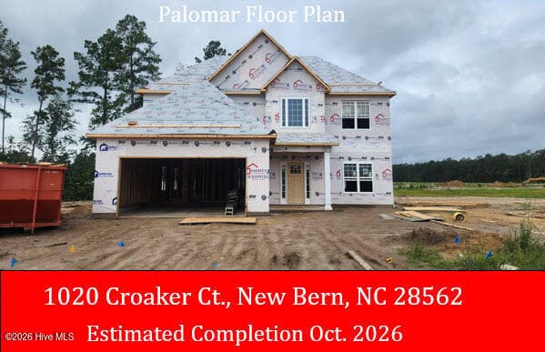 Front of 1020 Croaker Court, New Bern, NC 28562