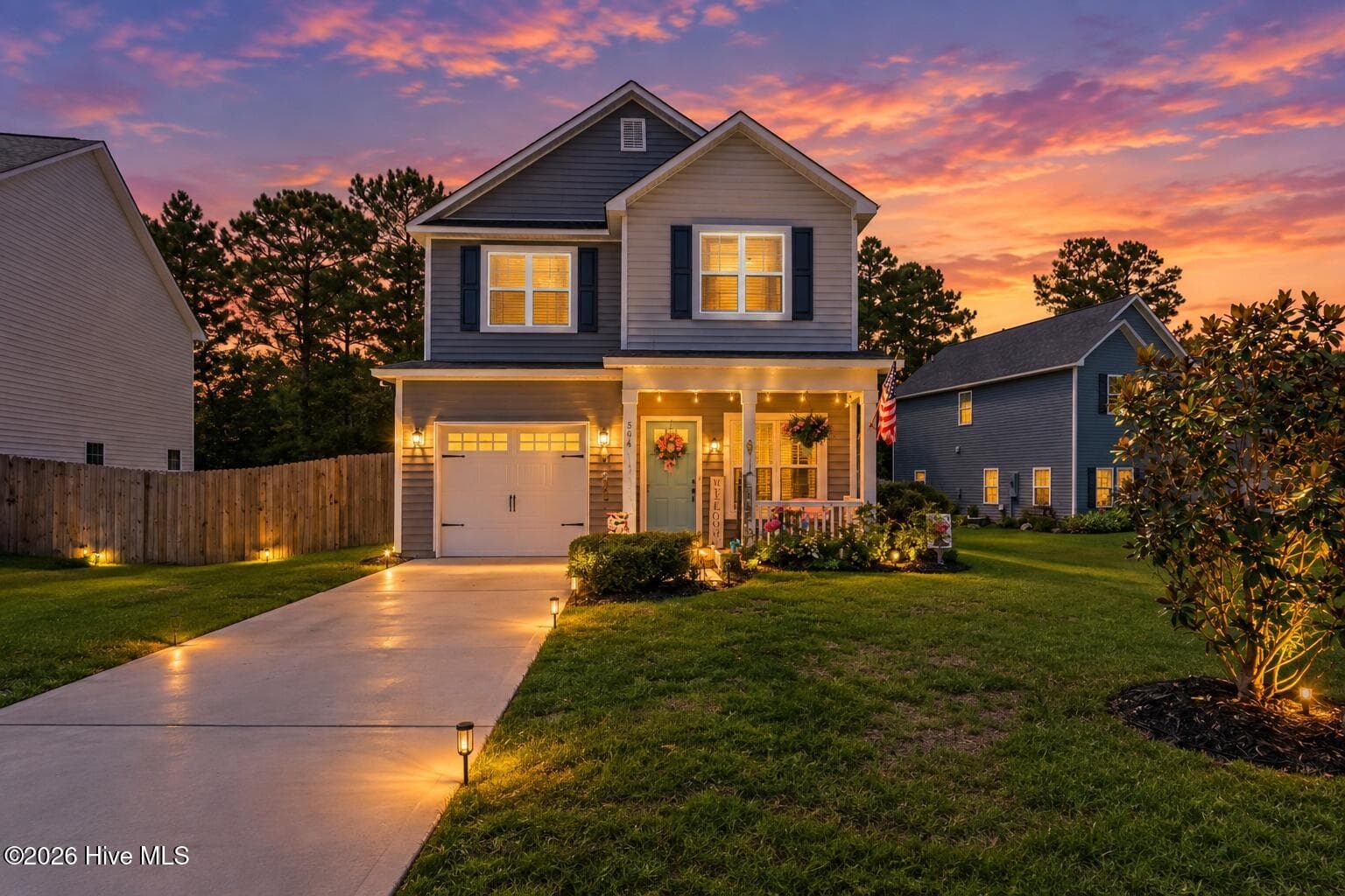 Front of 504 Everett Glades, Sneads Ferry, NC 28460