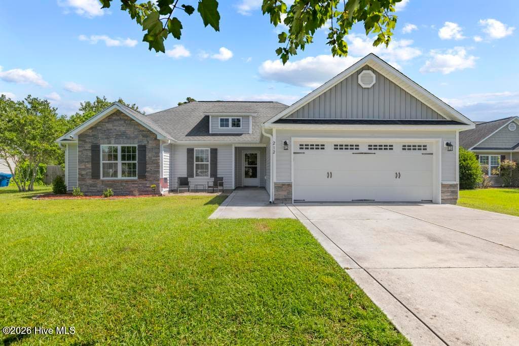 Exterior of 212 Marsh Haven Drive, Sneads Ferry, NC 28460