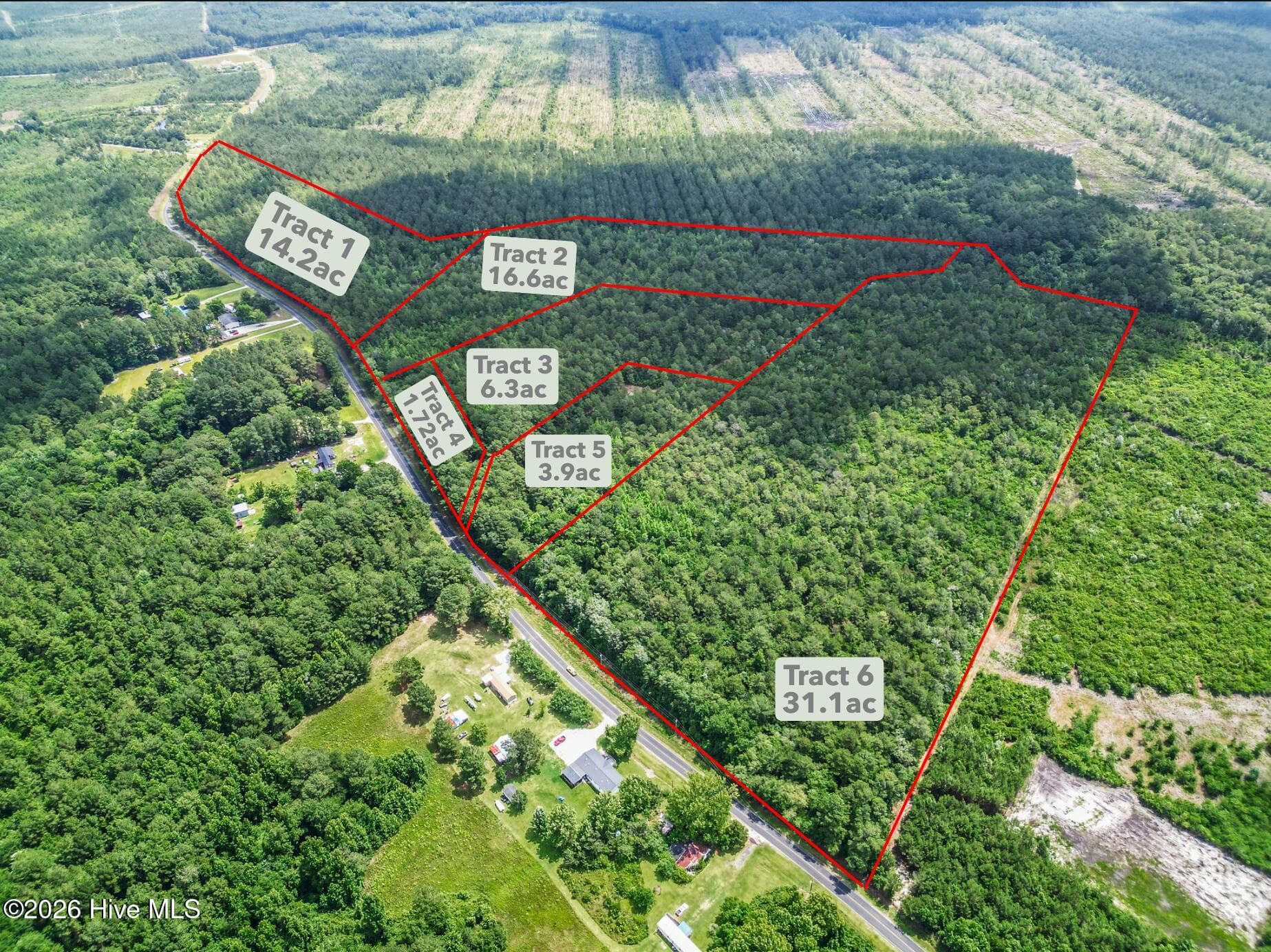 Front of 1.72ac Davis Road, Richlands, NC 28574