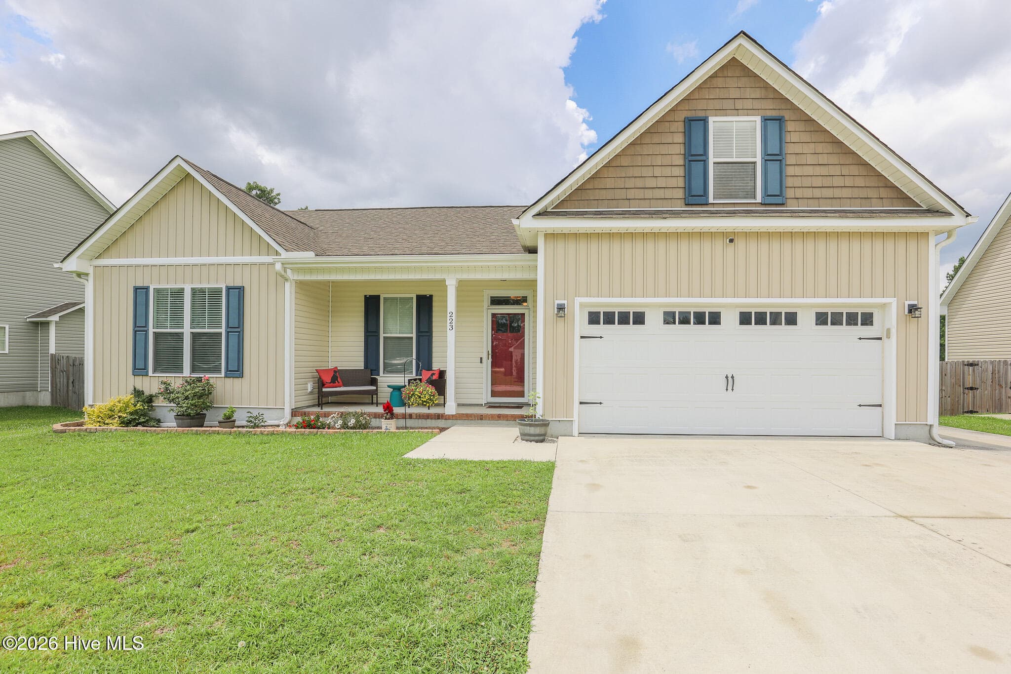 Front of 223 Holly Grove Court E, Jacksonville, NC 28540