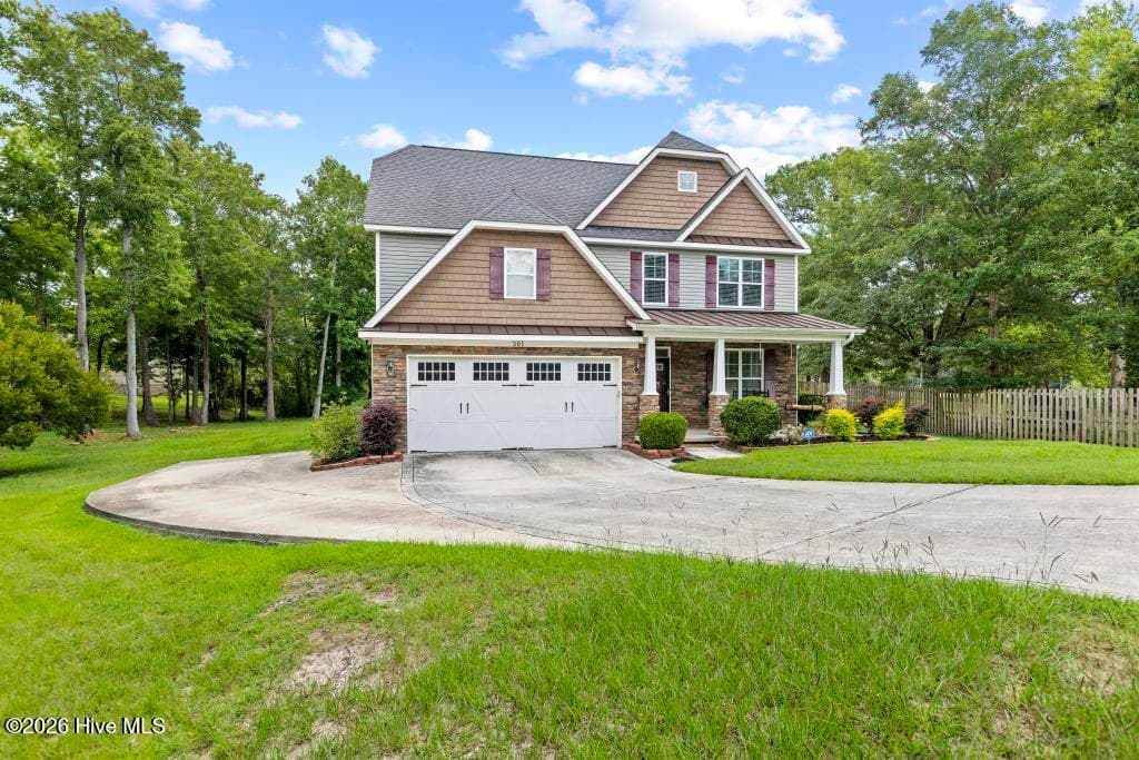 Exterior of 201 Old Millstone Court, Sneads Ferry, NC 28460