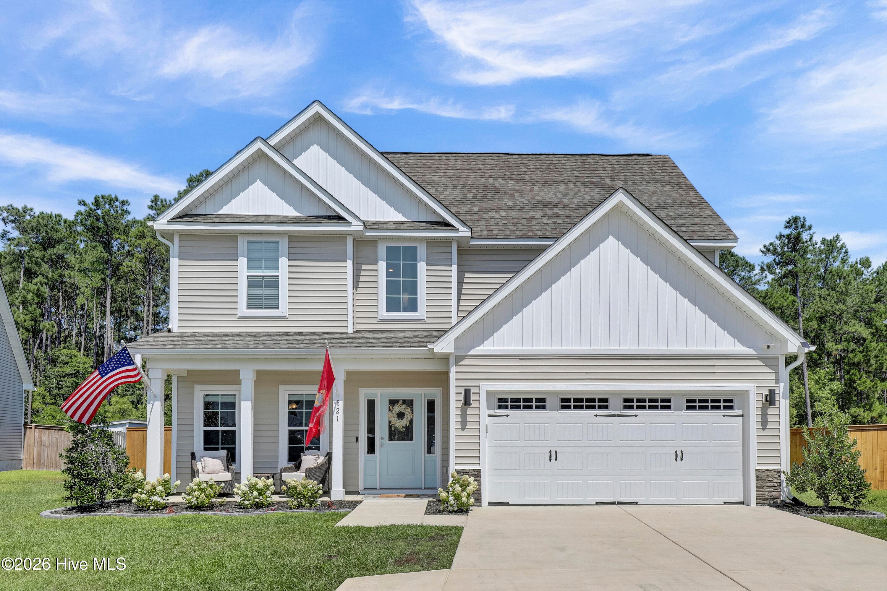 Front of 821 Cooke Drive, Hubert, NC 28539