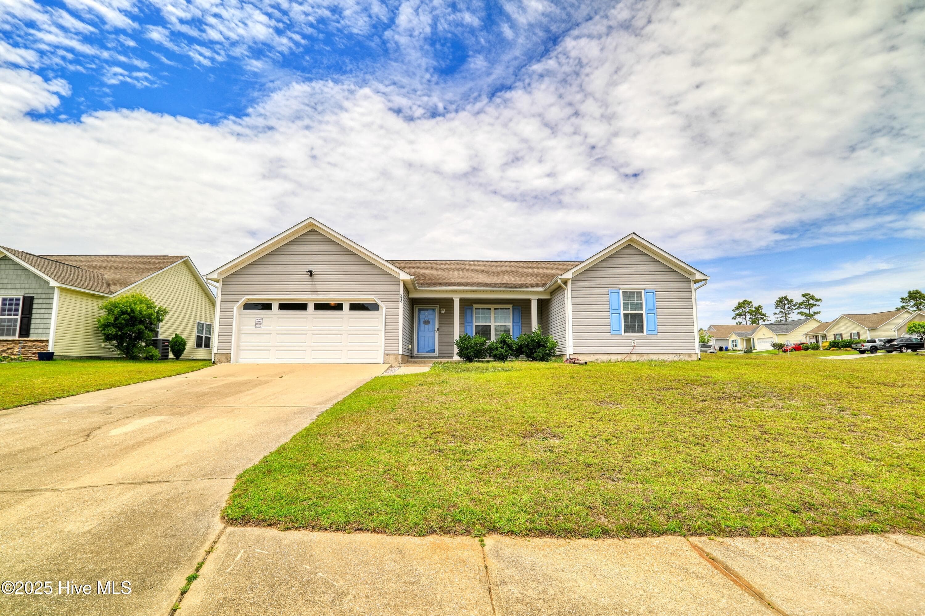 Exterior of 229 Red Carnation Drive, Holly Ridge, NC 28445