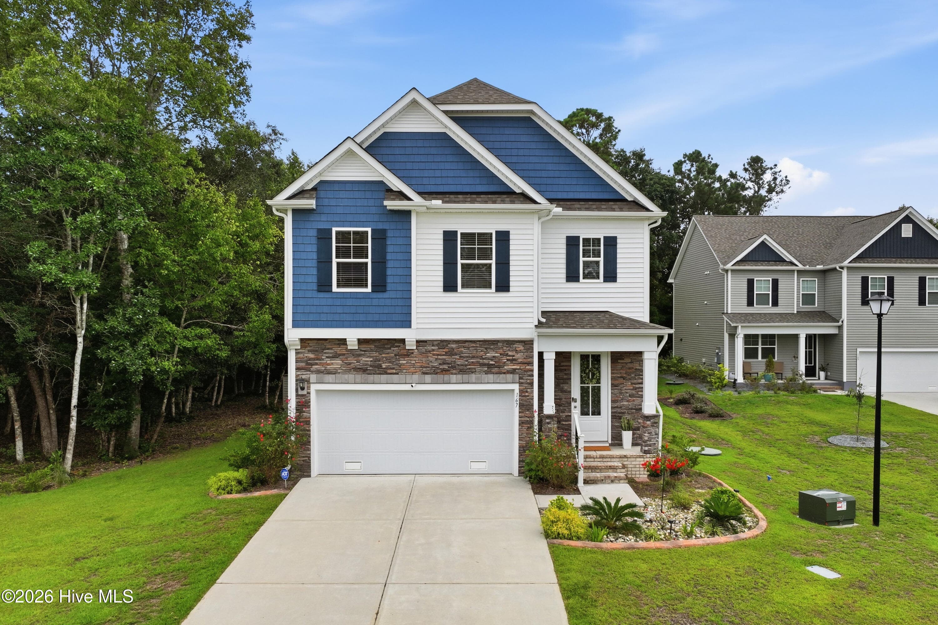 Exterior of 167 Evergreen Forest Court, Sneads Ferry, NC 28460