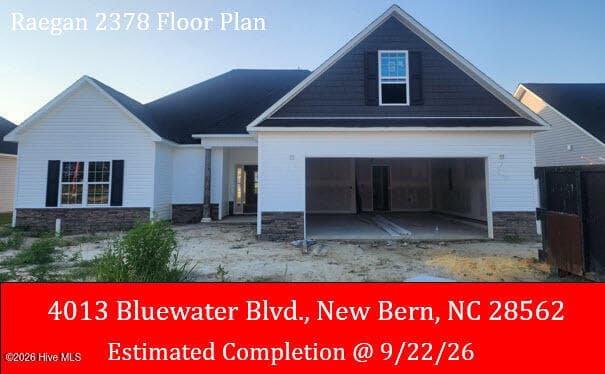 Front of 4013 Bluewater Boulevard, New Bern, NC 28562