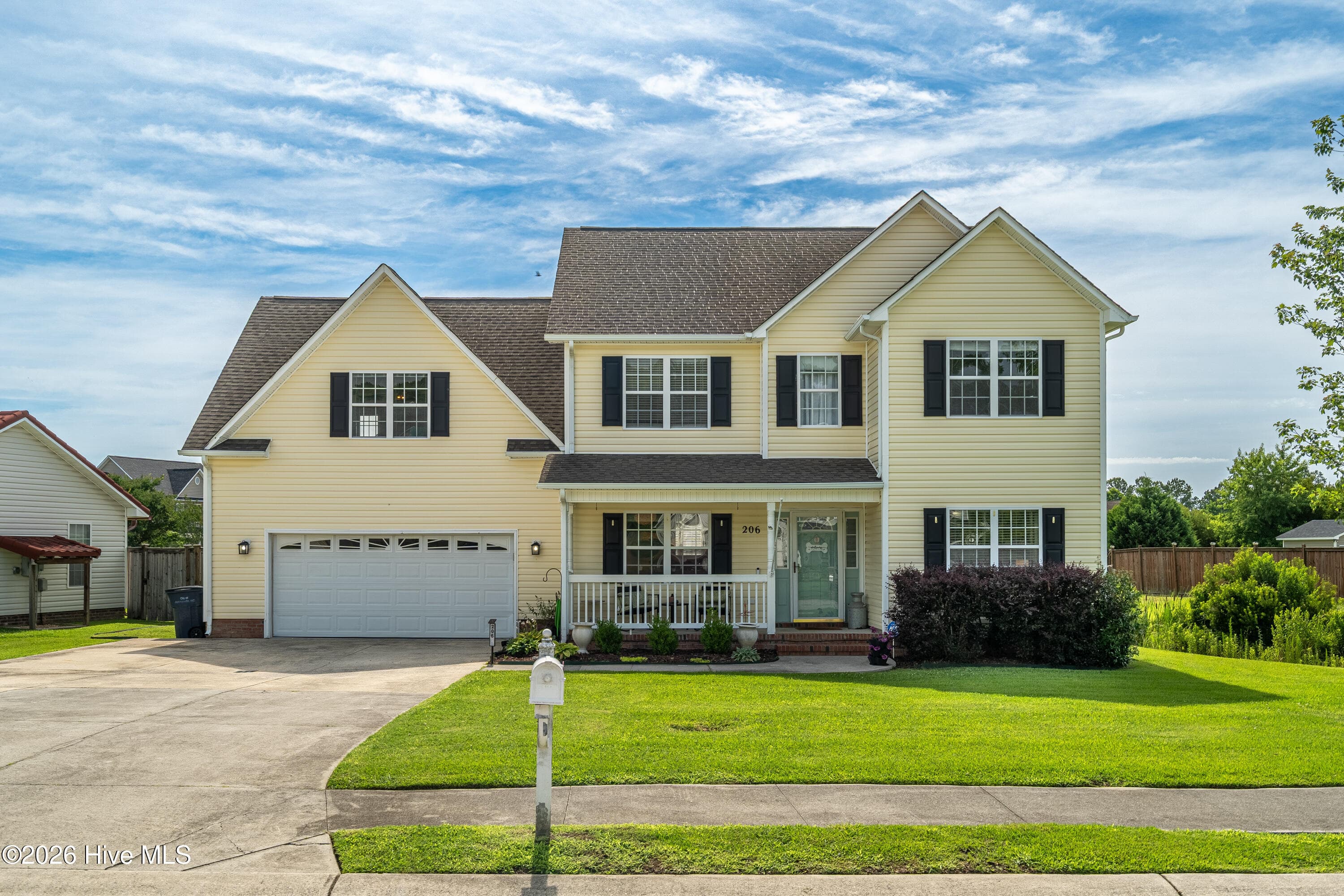 Front of 206 Pactolous Drive, Jacksonville, NC 28546
