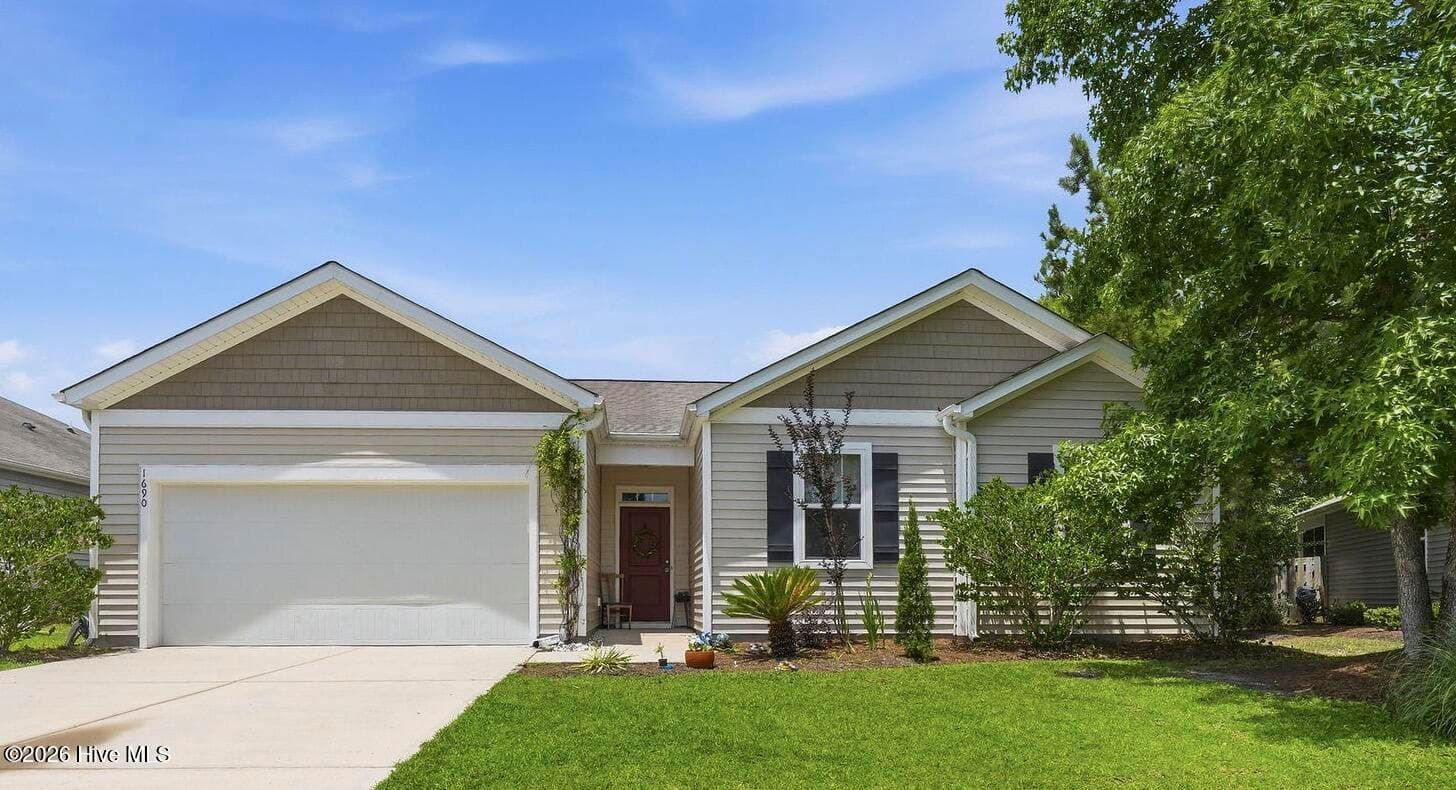 Front of 1690 Haldon Lane SE, Bolivia, NC 28422