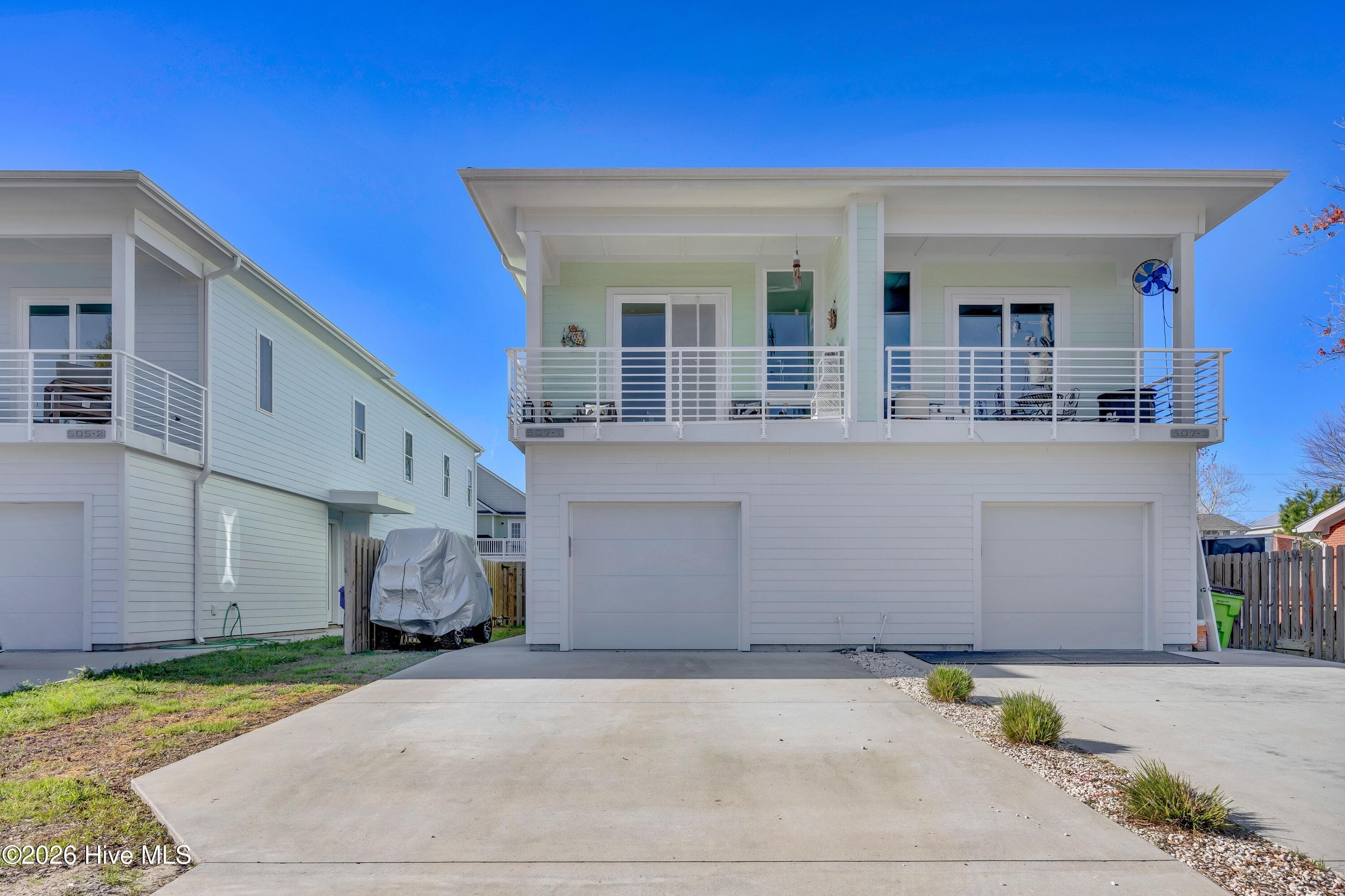 Front of 507 Greenville Avenue Unit 1, Carolina Beach, NC 28428