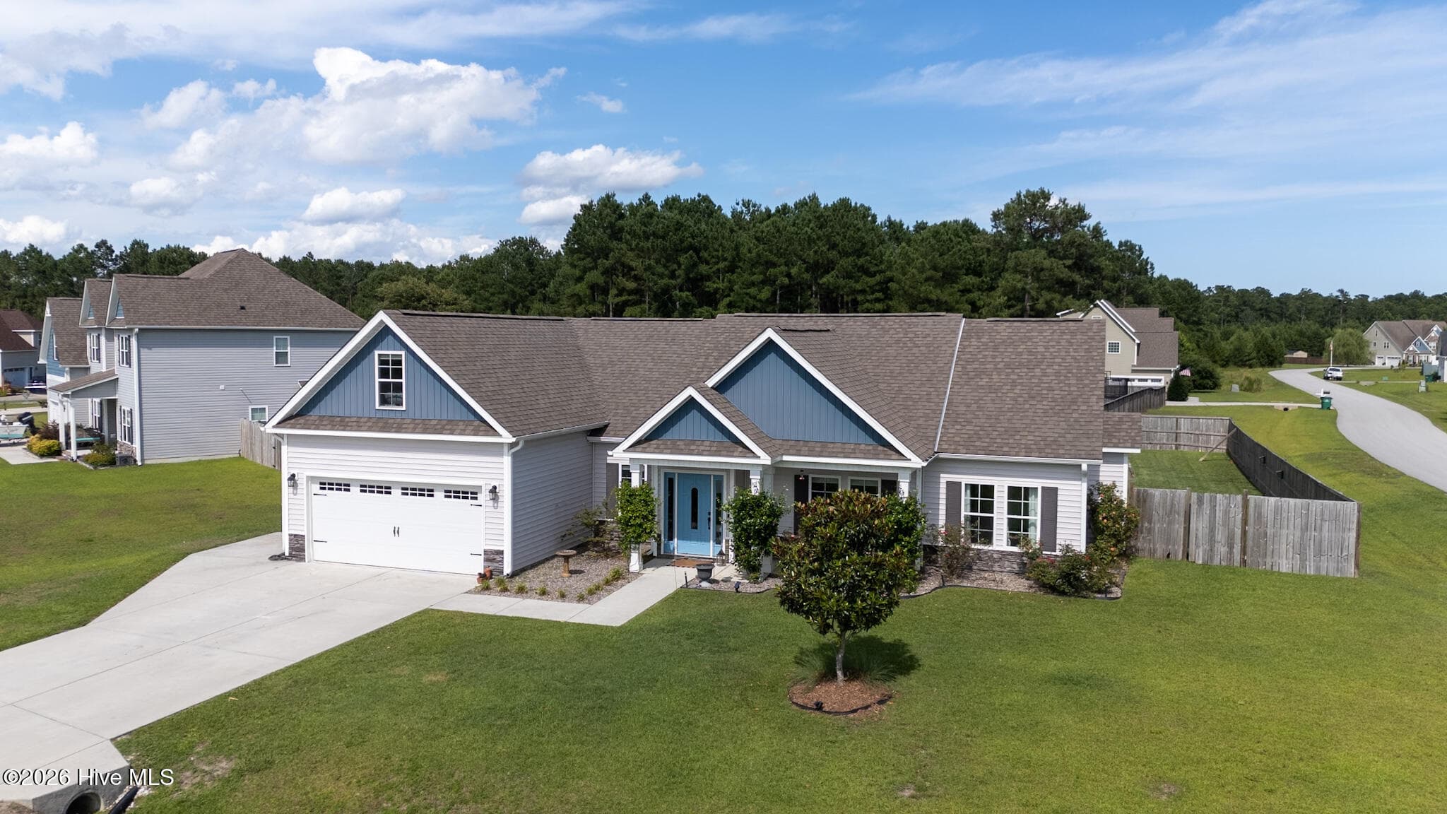 Front of 200 Albacore Court, Hubert, NC 28539