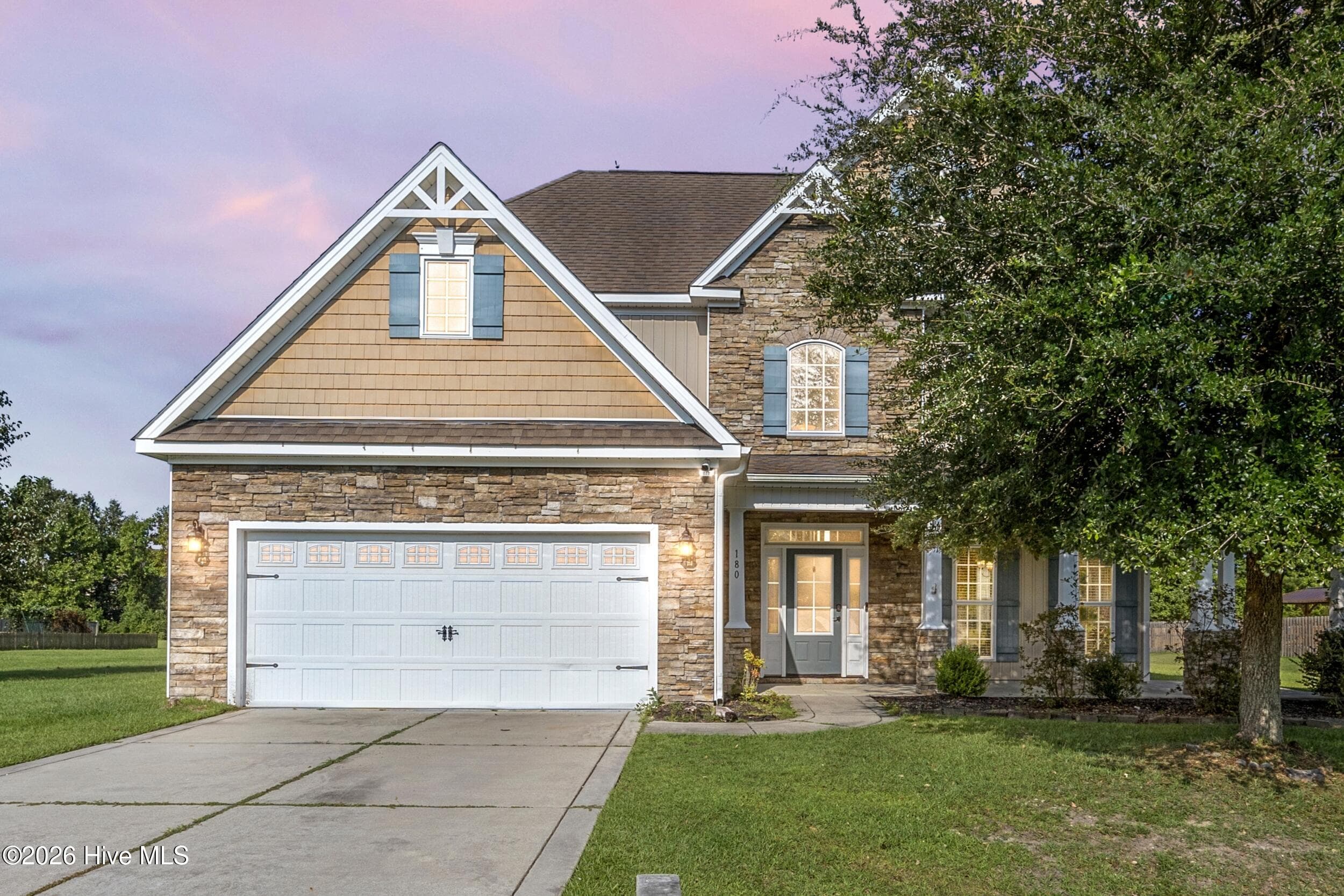 Front of 180 River Winding Road, Jacksonville, NC 28540
