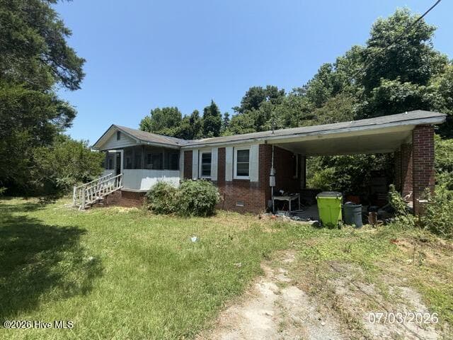 Front of 5516 County Line Road, New Bern, NC 28562