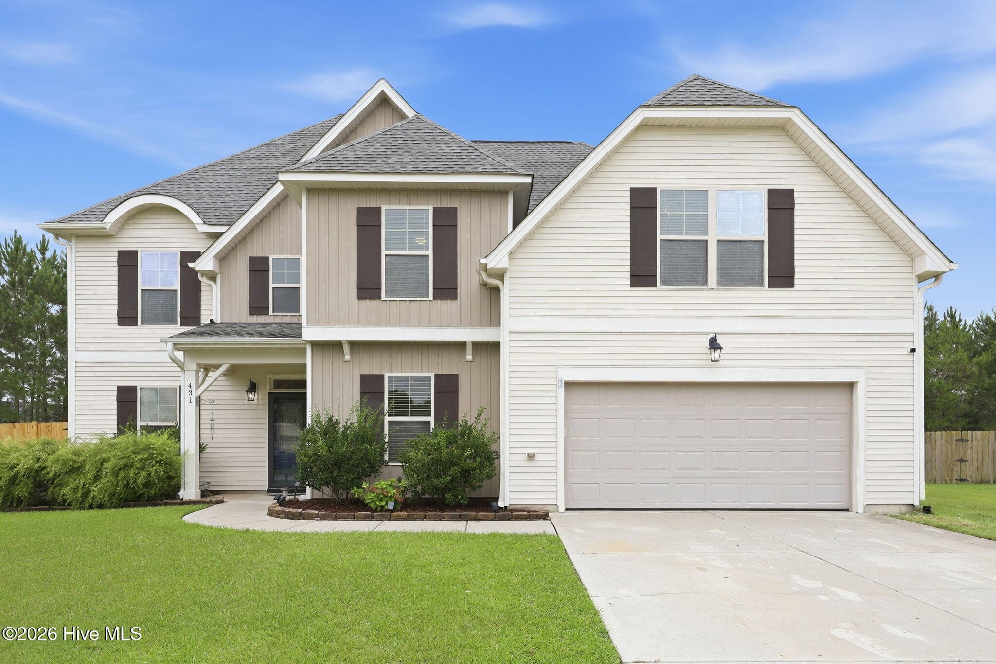 Front of 431 Cyrus Thompson Drive, Jacksonville, NC 28546