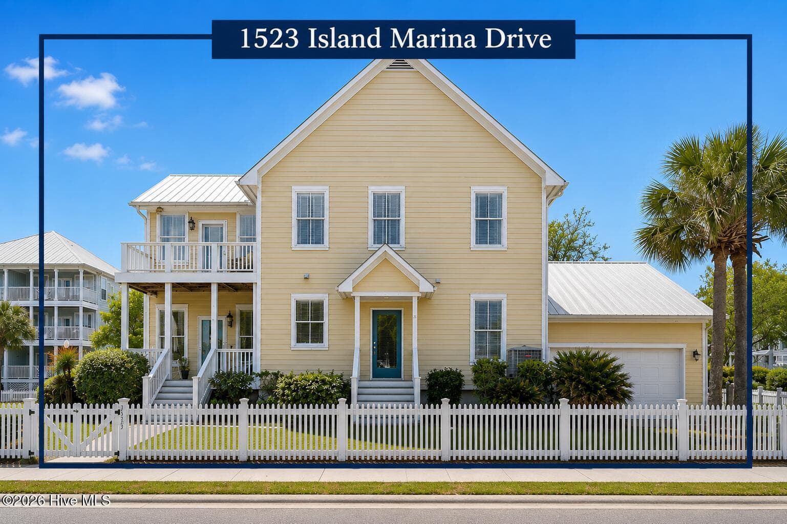 Front of 1523 Island Marina Drive, Carolina Beach, NC 28428