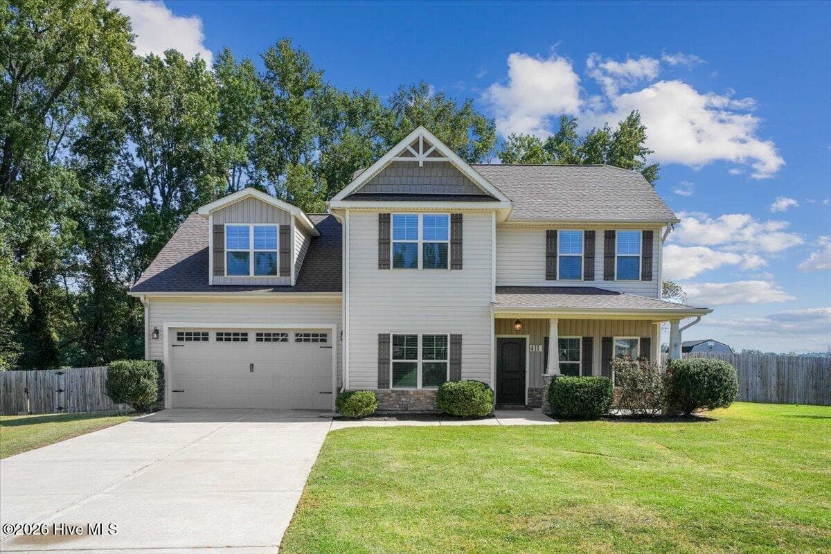 Front of 411 Planters Ridge Drive, Pikeville, NC 27863