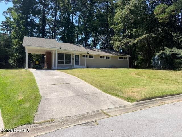 Front of 405 Dogwood Lane, Jacksonville, NC 28540
