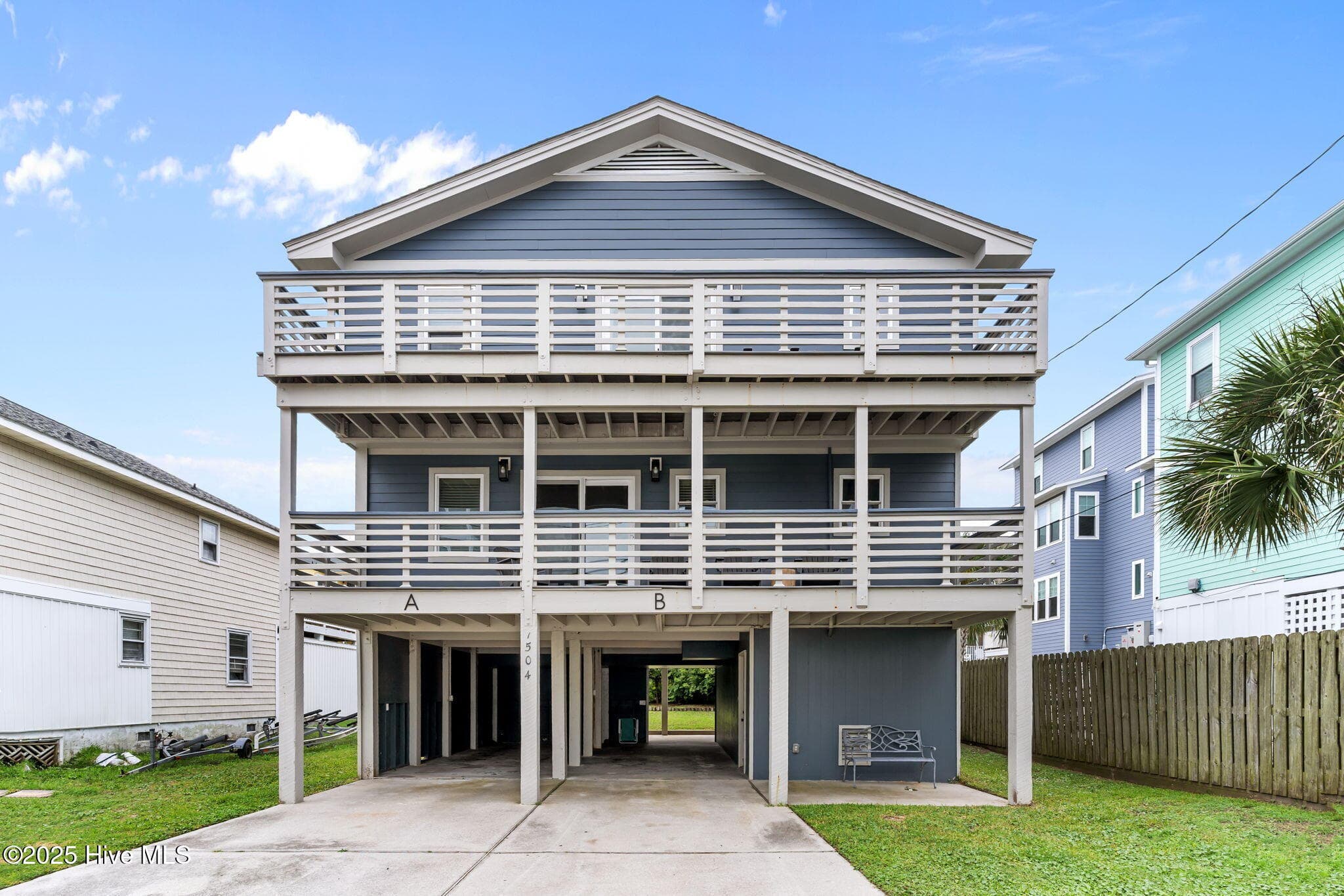Front of 1504 Canal Drive, Carolina Beach, NC 28428