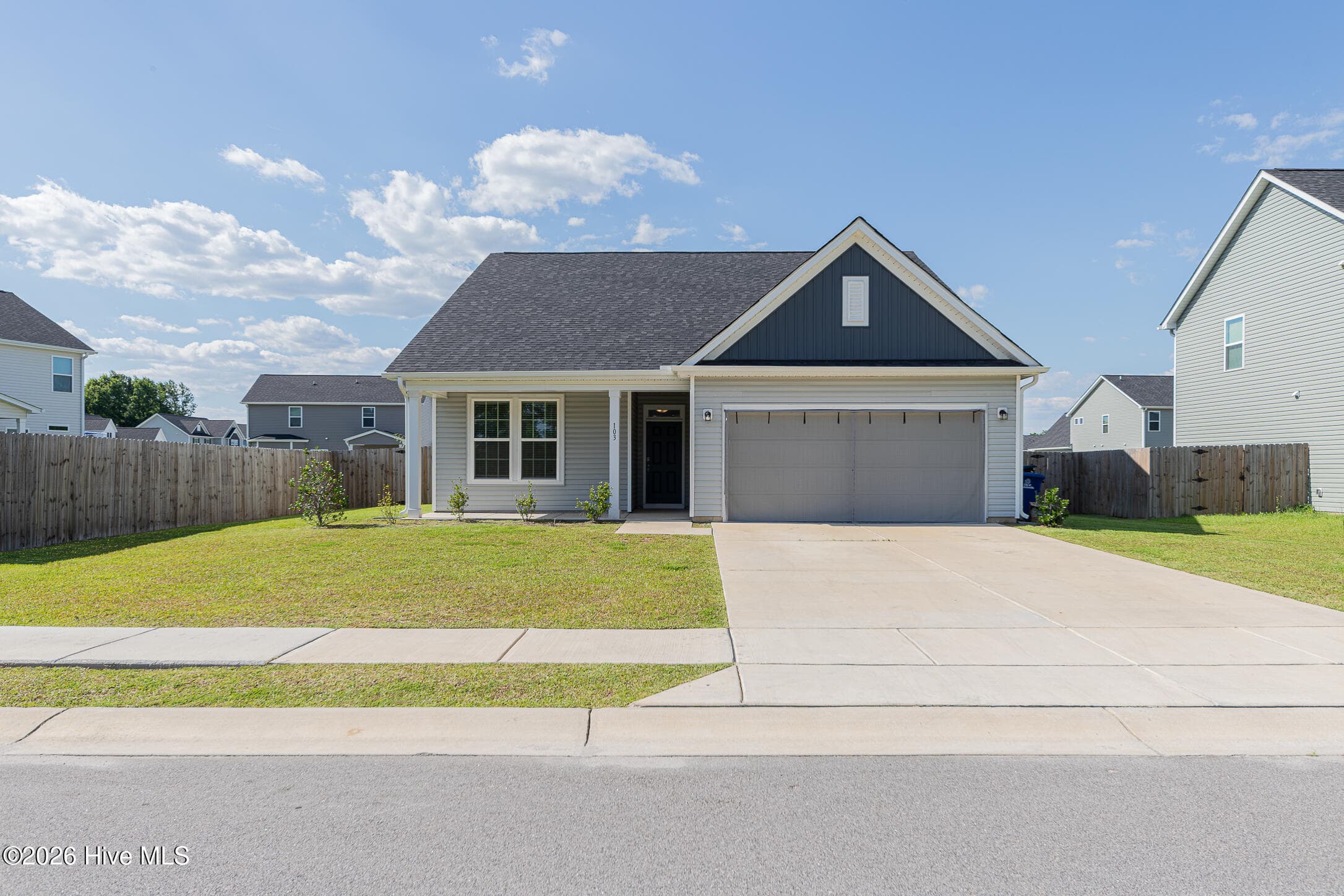 Exterior of 103 Flora Field Drive, Jacksonville, NC 28546