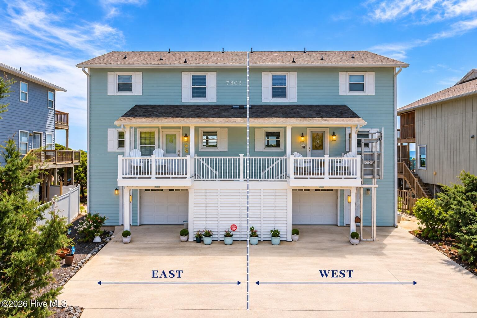 Front of 7803 Ocean Drive East, Emerald Isle, NC 28594