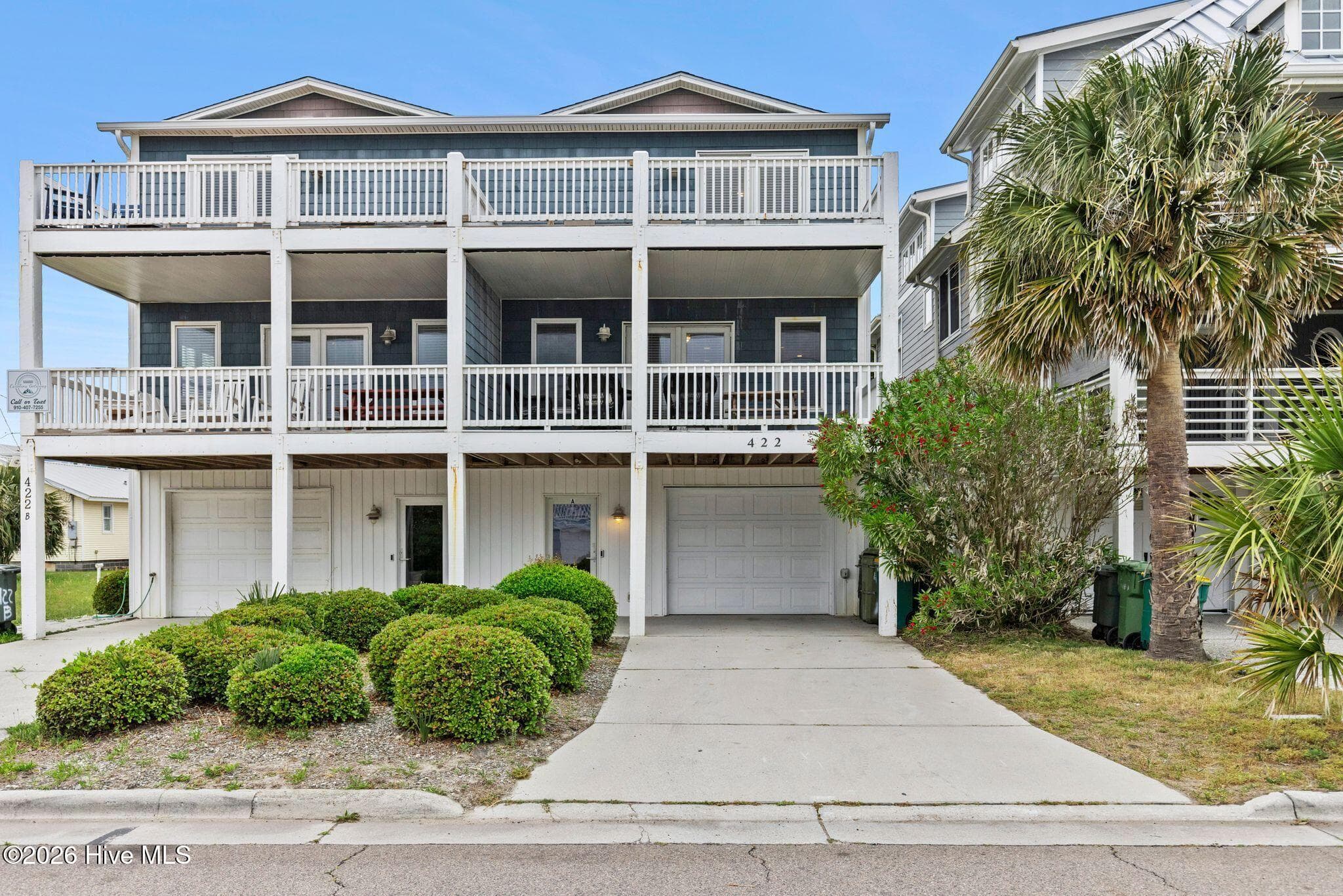 Exterior of 422 Fort Fisher Boulevard S Unit A, Kure Beach, NC 28449