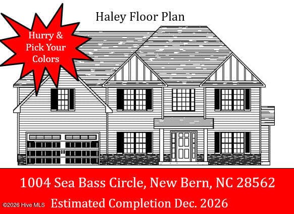Front of 1004 Sea Bass Circle, New Bern, NC 28562
