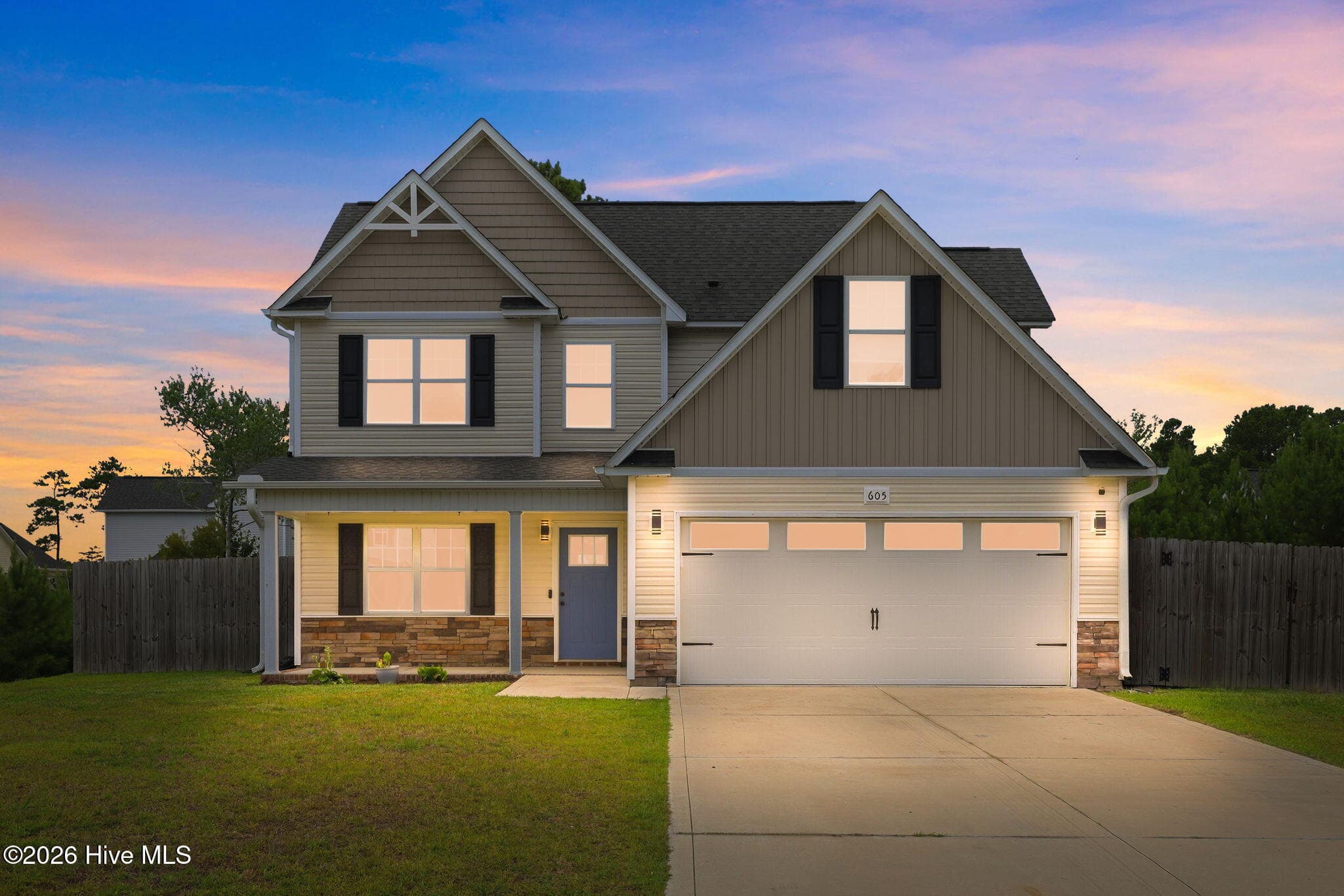 Exterior of 605 Coral Reef Court, Sneads Ferry, NC 28460