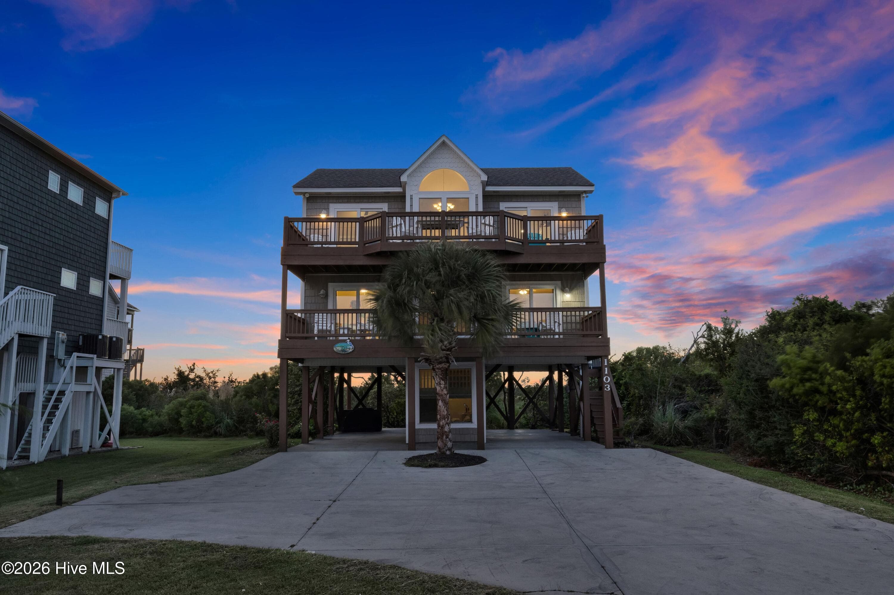 Exterior of 1103 N New River Drive, Surf City, NC 28445