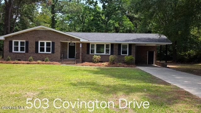 Front of 503 Covington Drive, Kinston, NC 28501