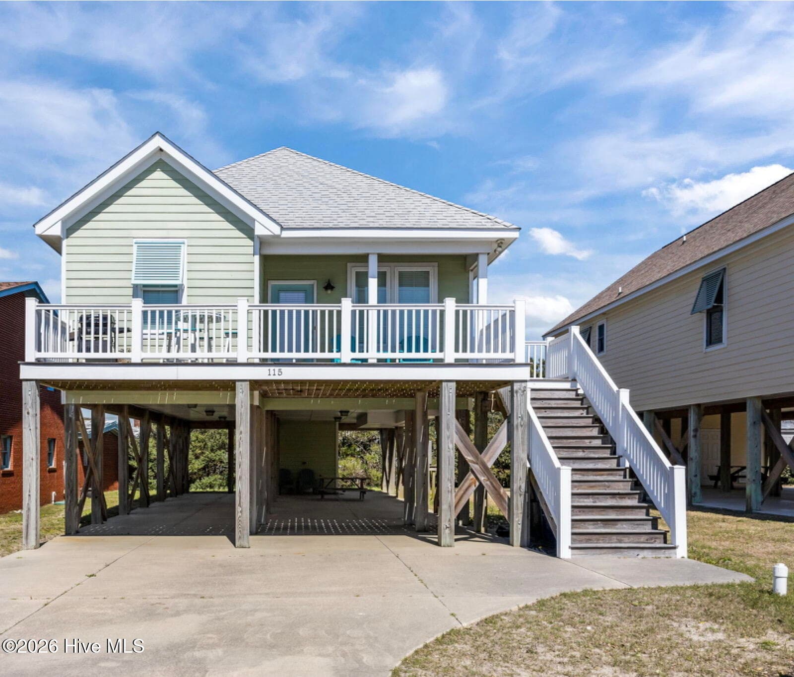 Front of 115 E Bogue Boulevard, Atlantic Beach, NC 28512