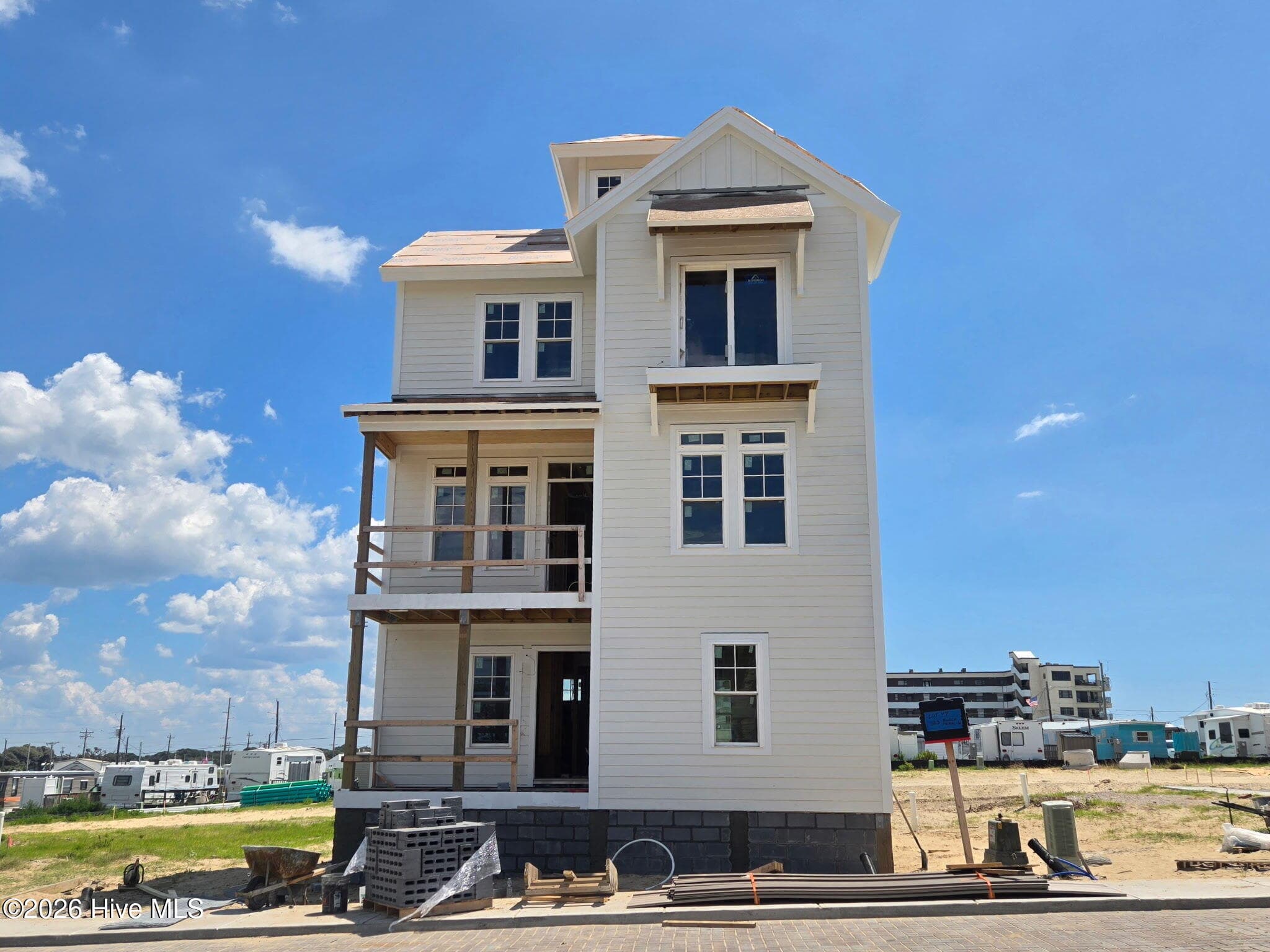 Front of 323 Black Pearl Drive, Indian Beach, NC 28512