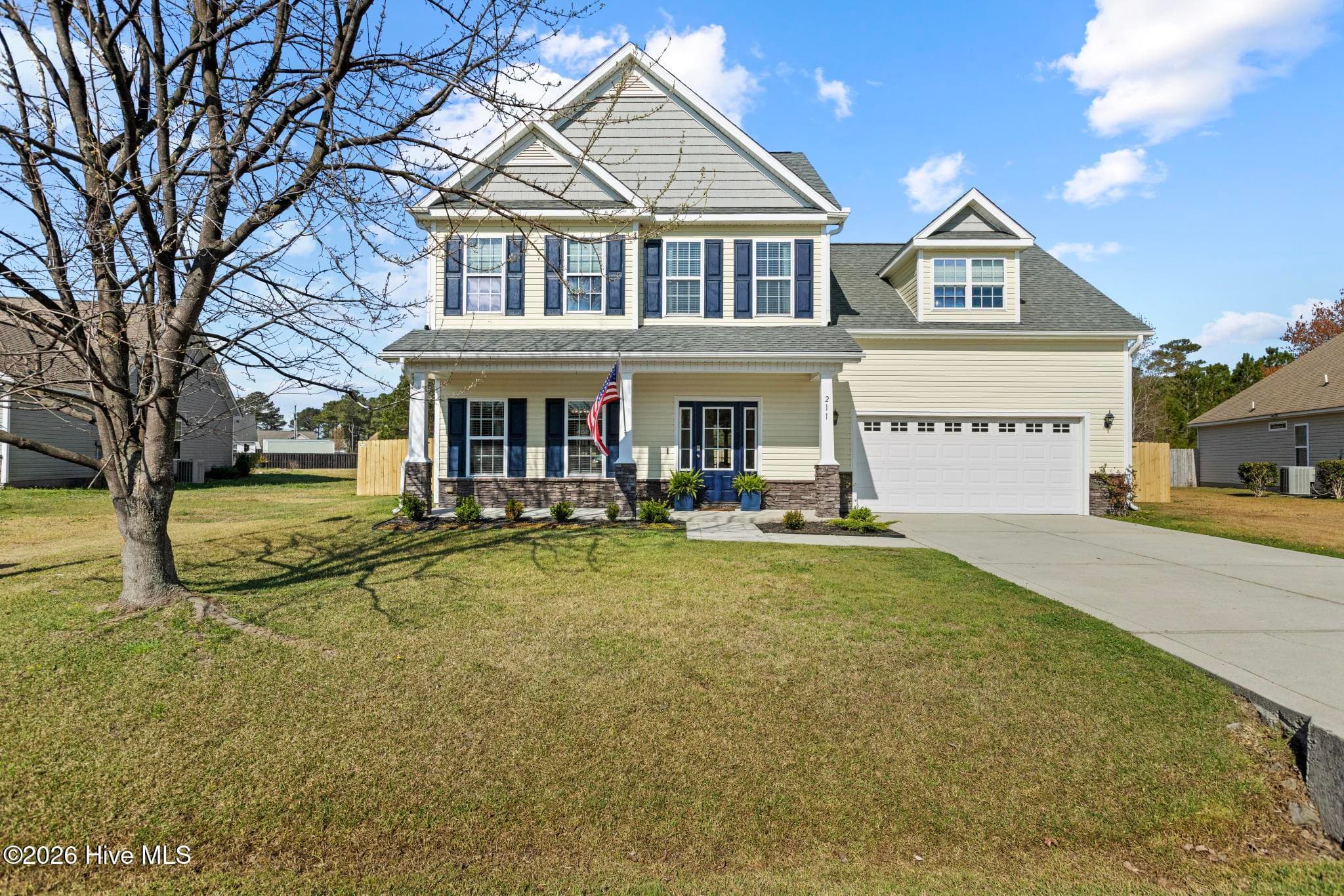 Front of 211 Gelynda Court, Holly Ridge, NC 28445